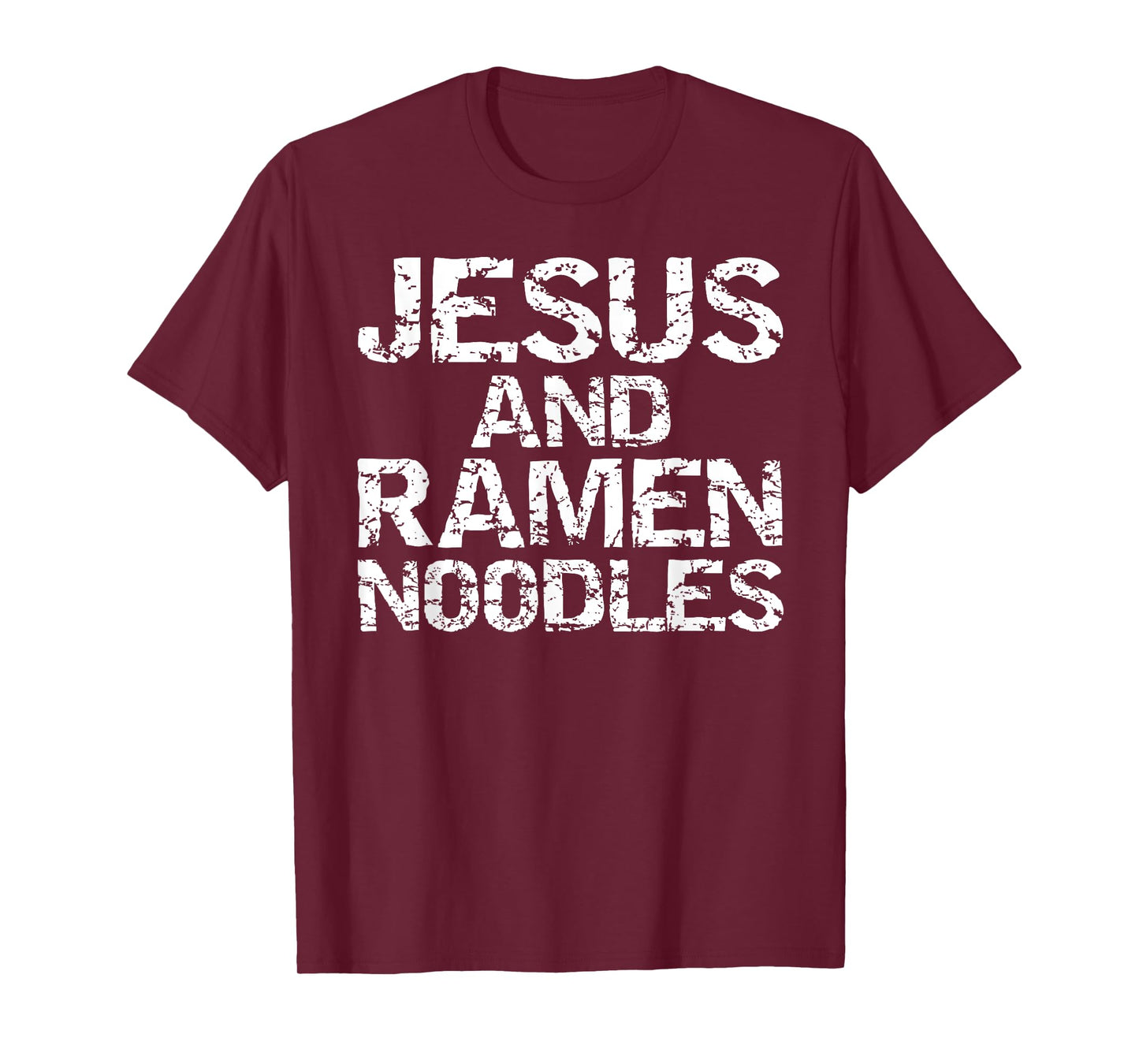 Jesus and Ramen Noodles Shirt for Men Funny Christian Tshirt T-Shirt