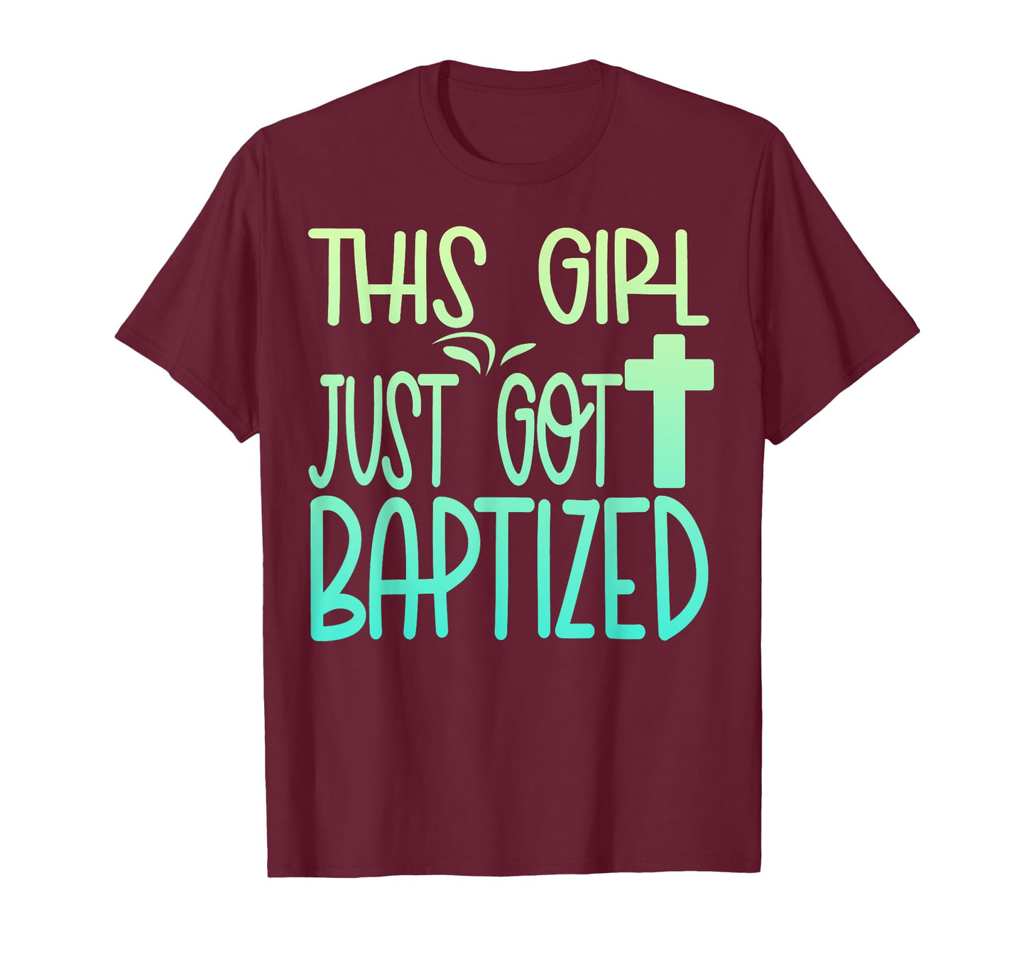 Baptism Kids Girl Cute Baptized Christian 2025 I Decided T-Shirt