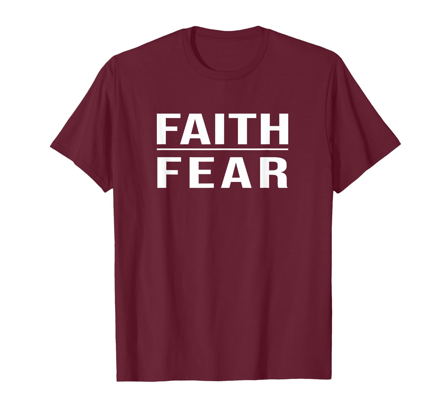 Faith Over Fear Christian Shirts for Men Faith Based T-Shirt