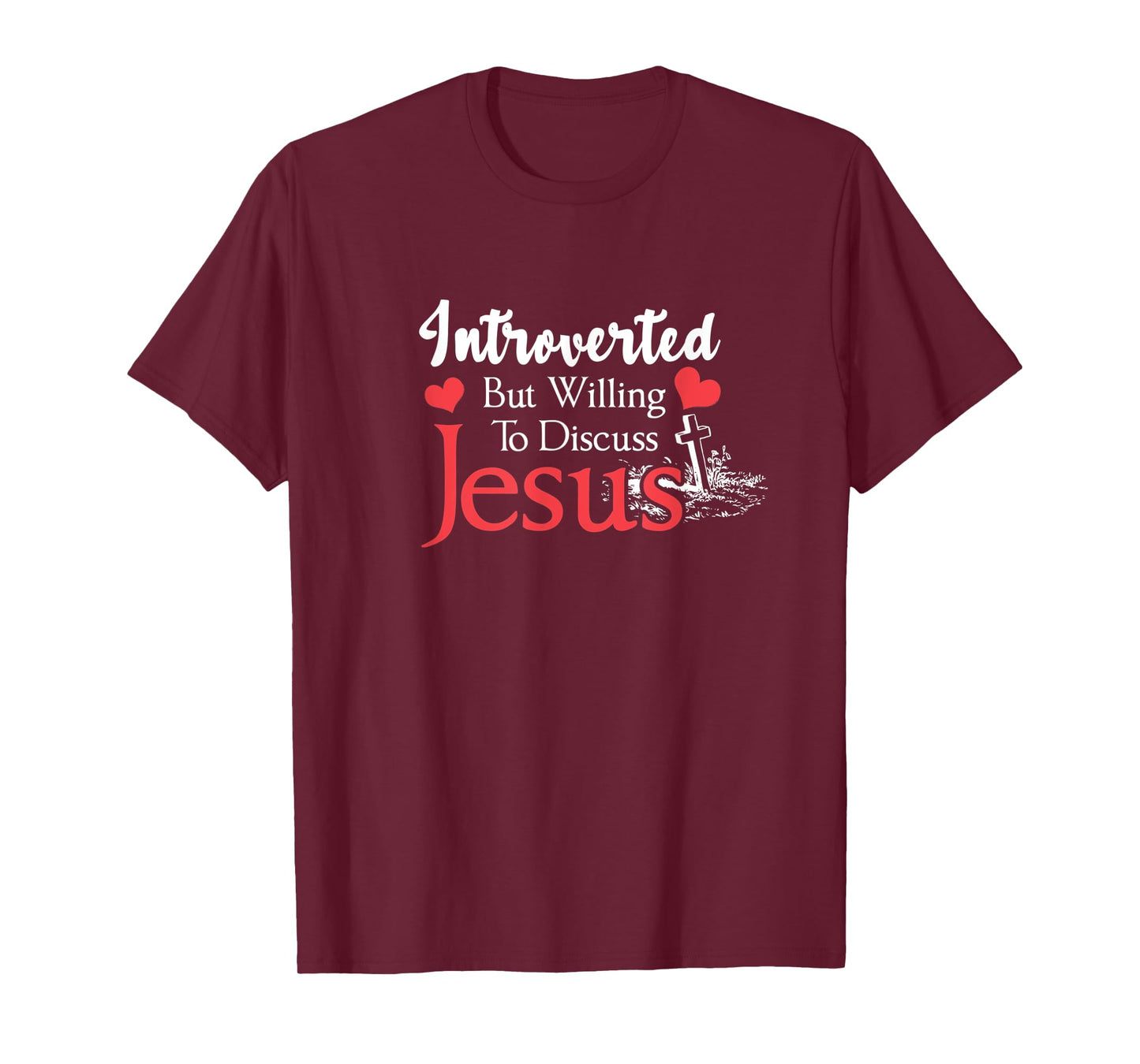 Introverted But Willing To Discuss Jesus Introvert vintage T-Shirt