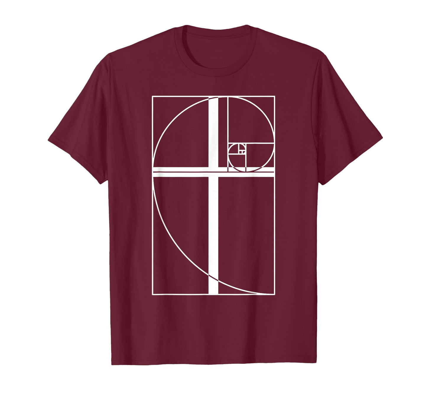 Golden Ratio Cross Christian Fibonacci Sequence Math Teacher T-Shirt