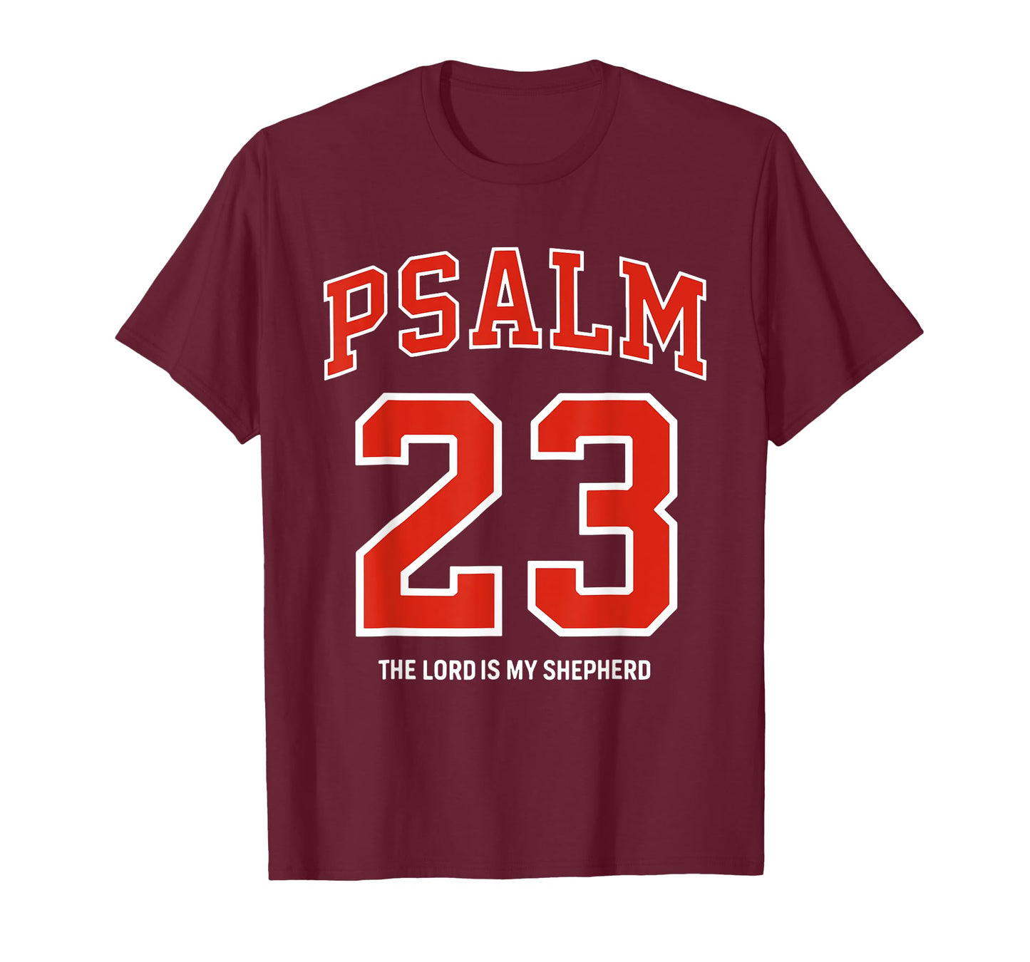 Psalm 23 The Lord is My Shepherd Christian Football Season T-Shirt