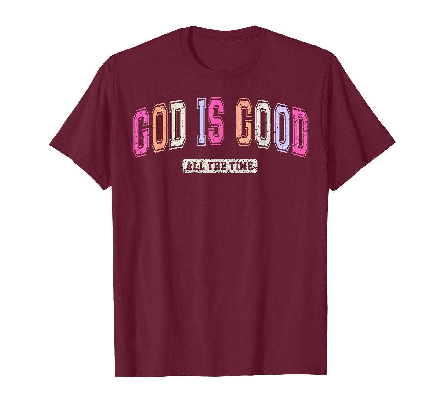 Vintage Retro Christian God Is Good All The Time Jesus T-Shirt