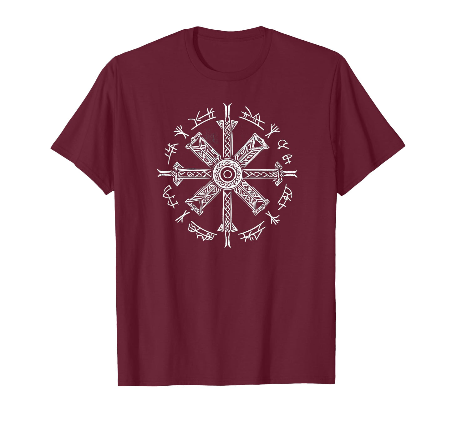 The Viking Valhalla Rune Merch Unisex-Adults Retro Celtic Viking T-Shirt, Black, Small, Short Sleeve