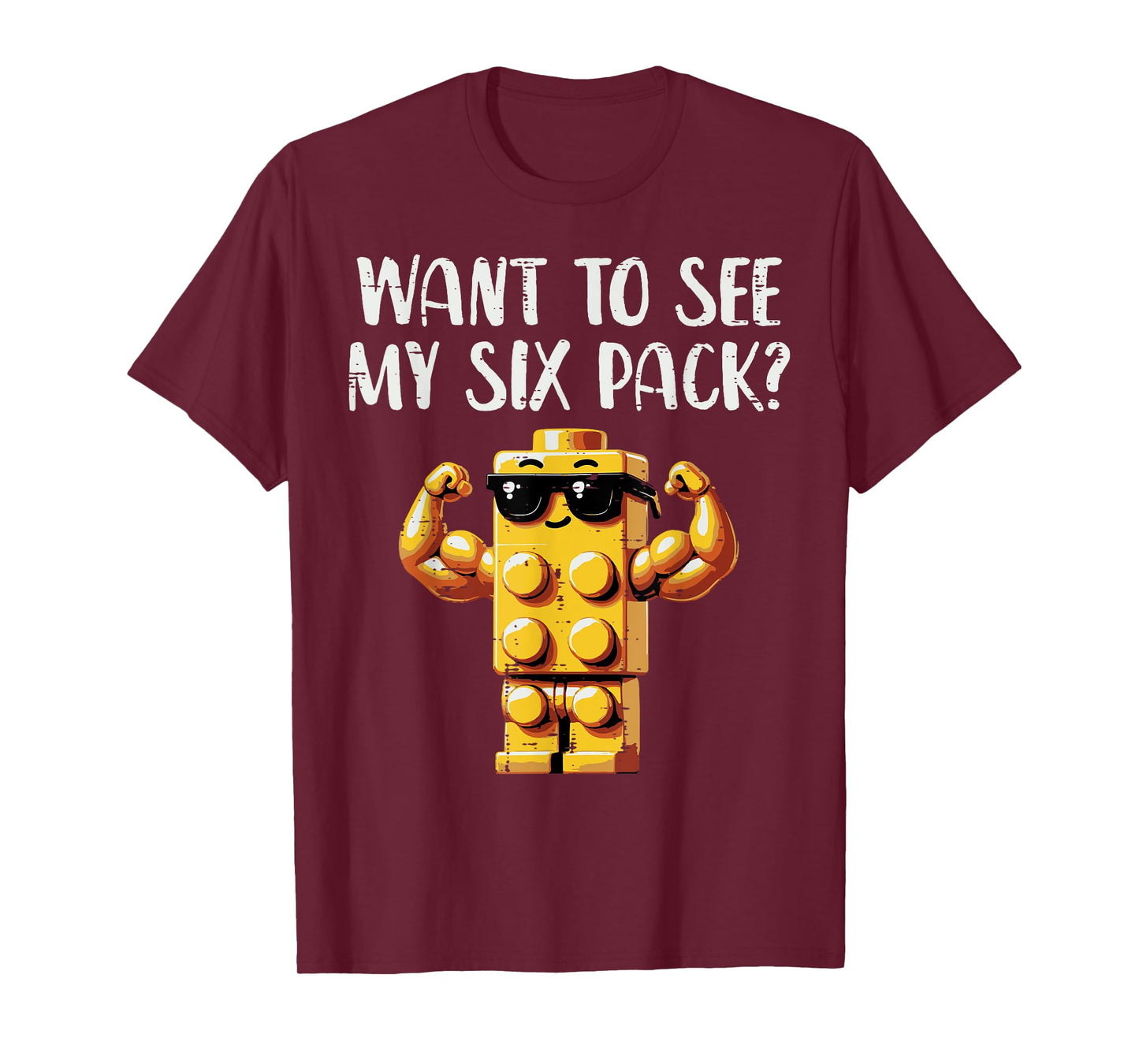Bricks Want To See My 6 Pack Funny Saying Men Boys Kids T-Shirt