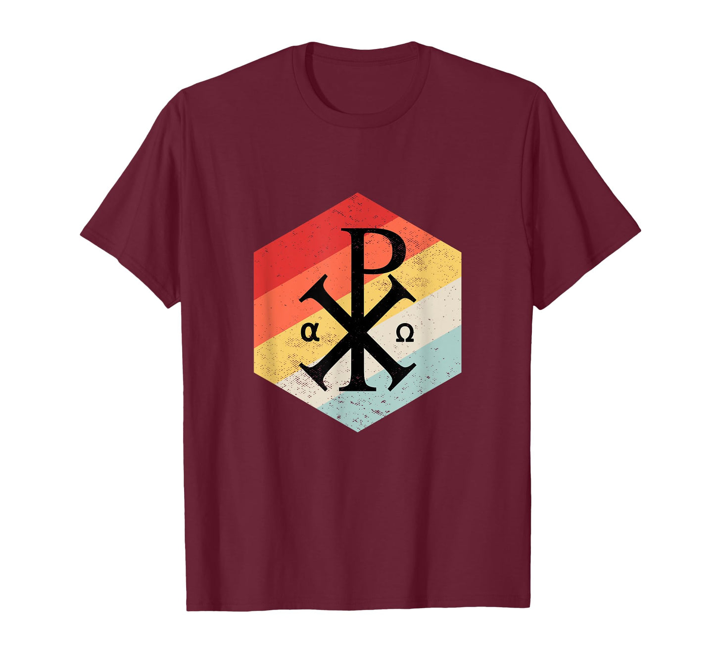 Chi Rho Symbol Motif Jesus Constantine Cross Christian T-Shirt