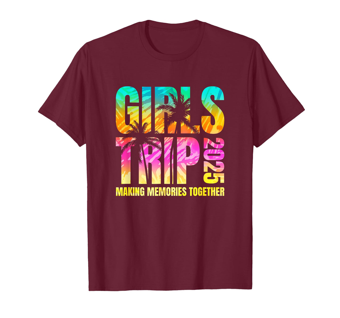 Girls Trip 2025 Vacation Weekend Matching Beach Summer T-Shirt