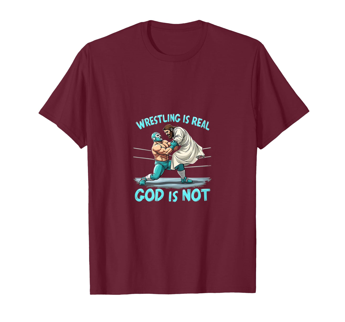 Atheist Wrestling Funny Jesus Humor T-Shirt