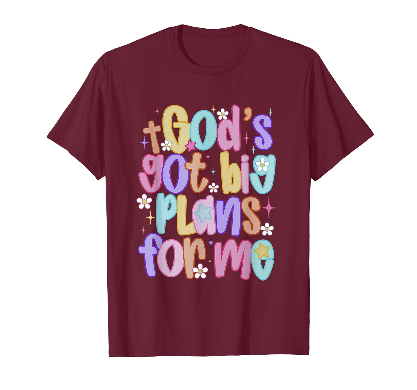 God's Got Big Plans For Me Religious Christian Prayer Kids T-Shirt