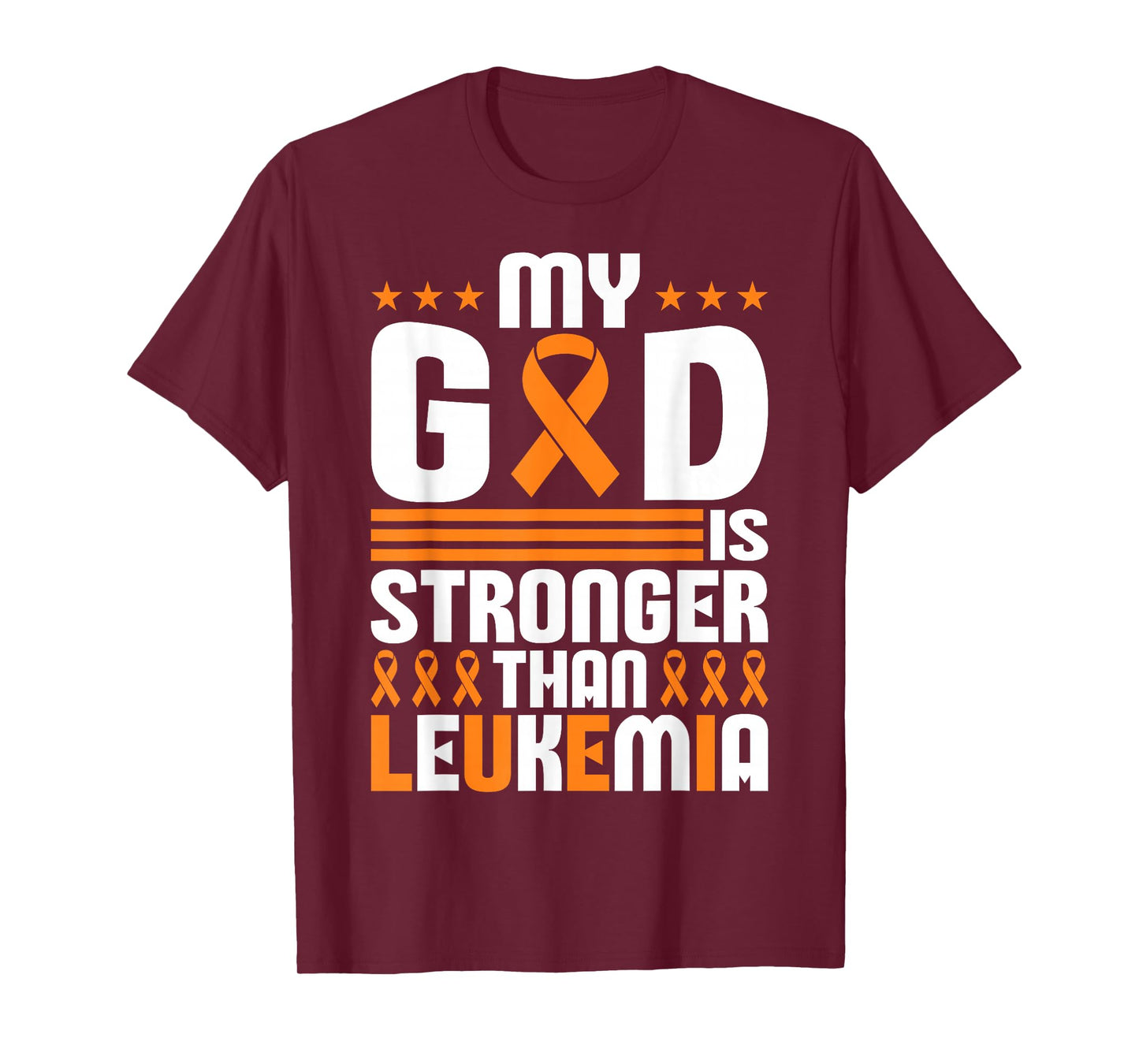 Childhood Leukemia Fighters Orange Ribbon Awareness T-Shirt