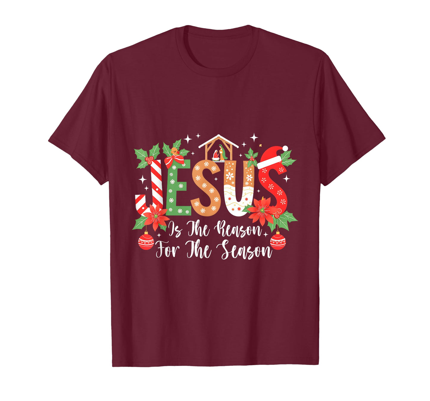 Christmas Jesus Is The Reason For The Season Nativity T-Shirt