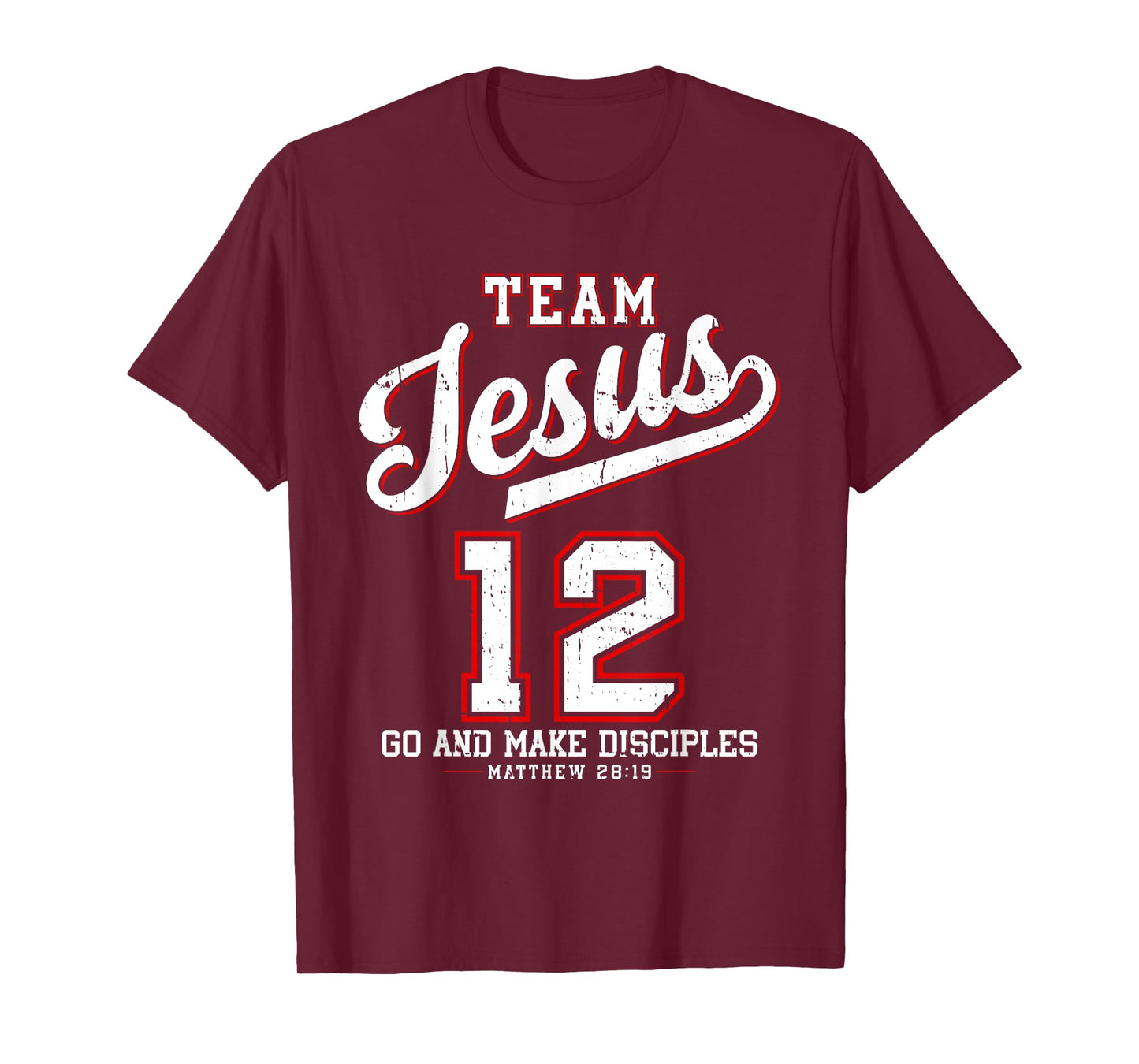 Jesus Baseball Team Jesus Christian Matthew 28:19 Verse T-Shirt