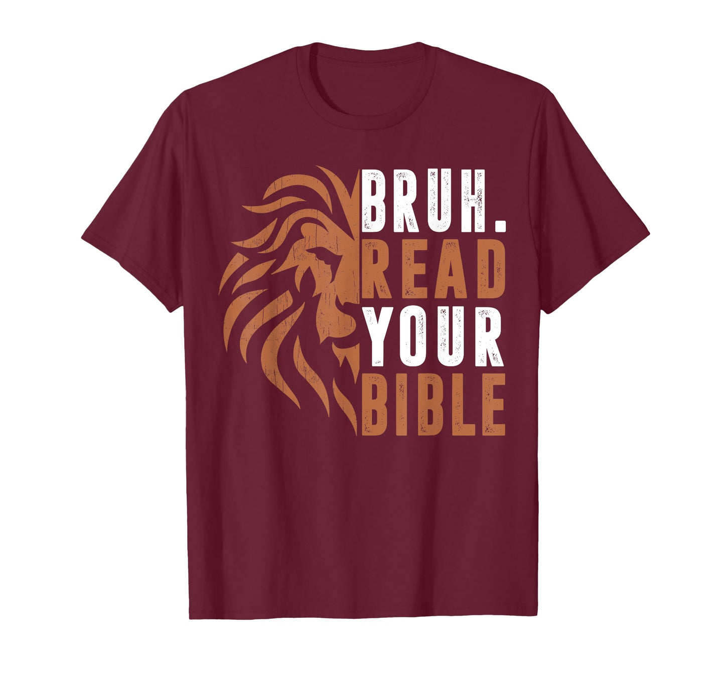 Men Bruh Read Your Bible Dad Boy Funny Christian Religious T-Shirt