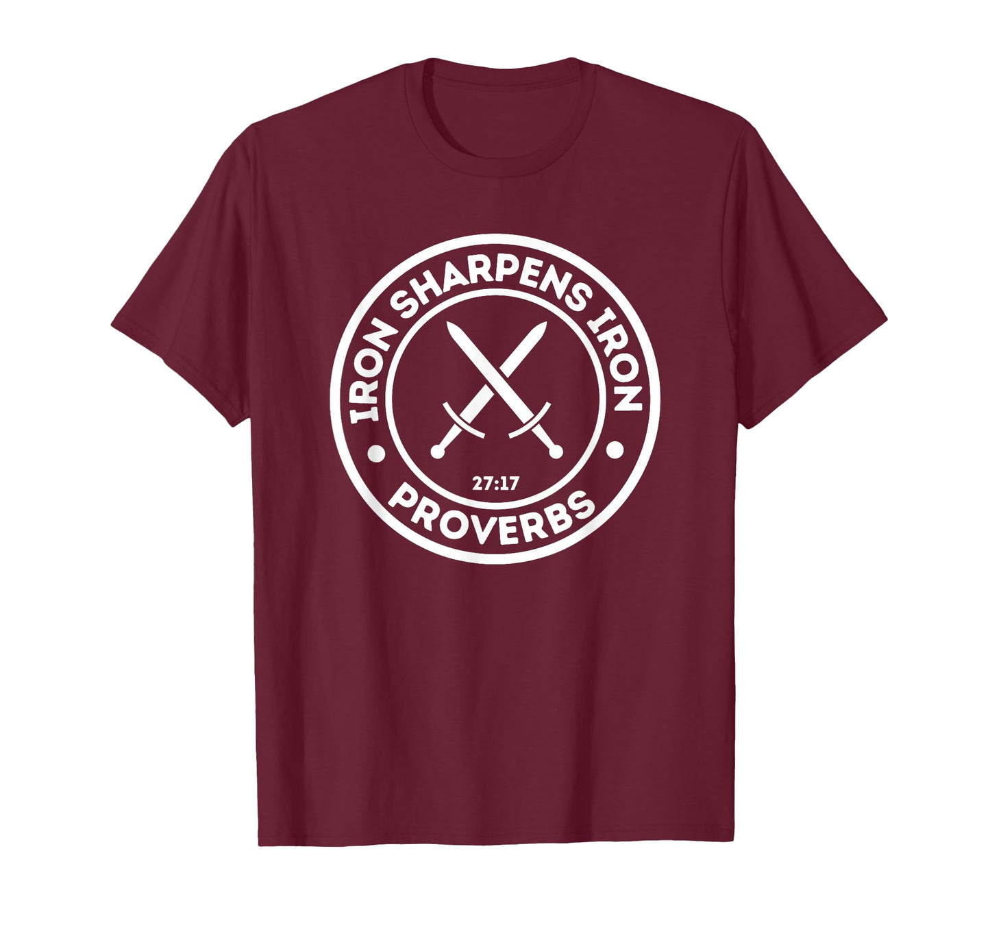 Iron Sharpens Iron Christian Print T-Shirt