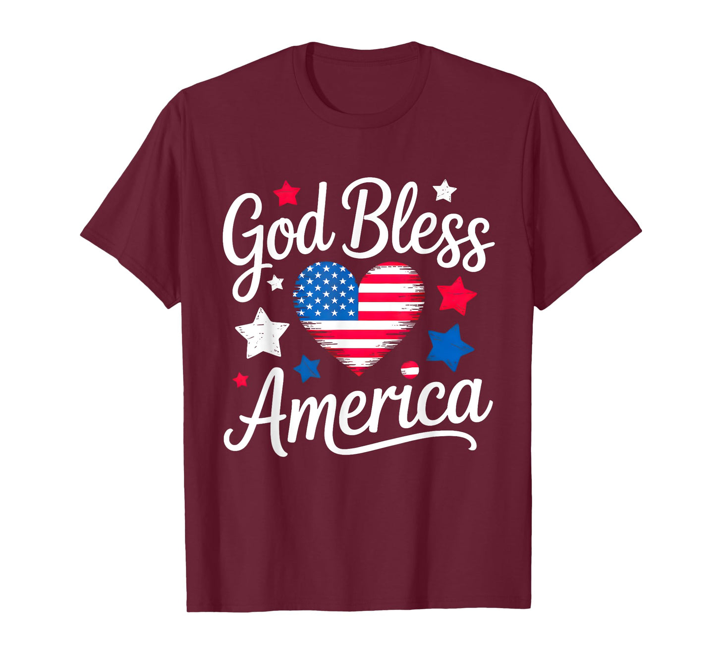 God Bless America for Patriotic Independence Day 4th of July T-Shirt
