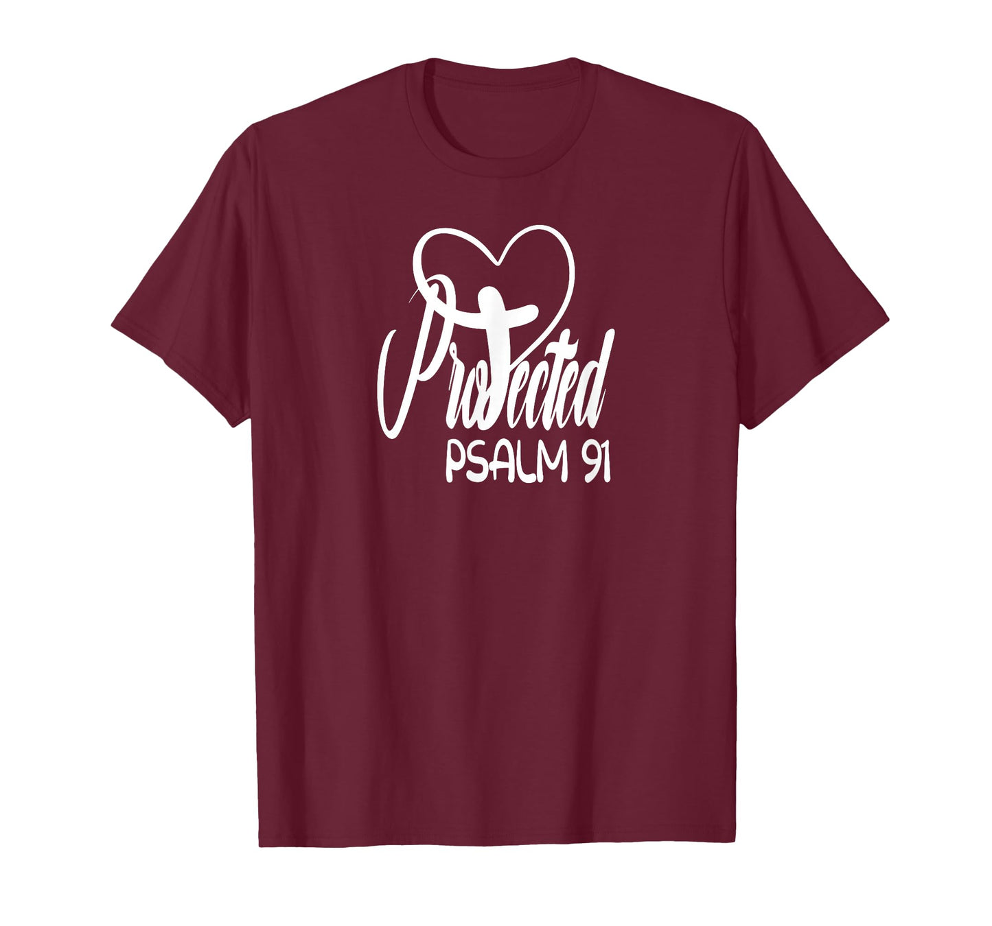 Christian belief Protected Religious Jesus loves Psalms 91 T-Shirt