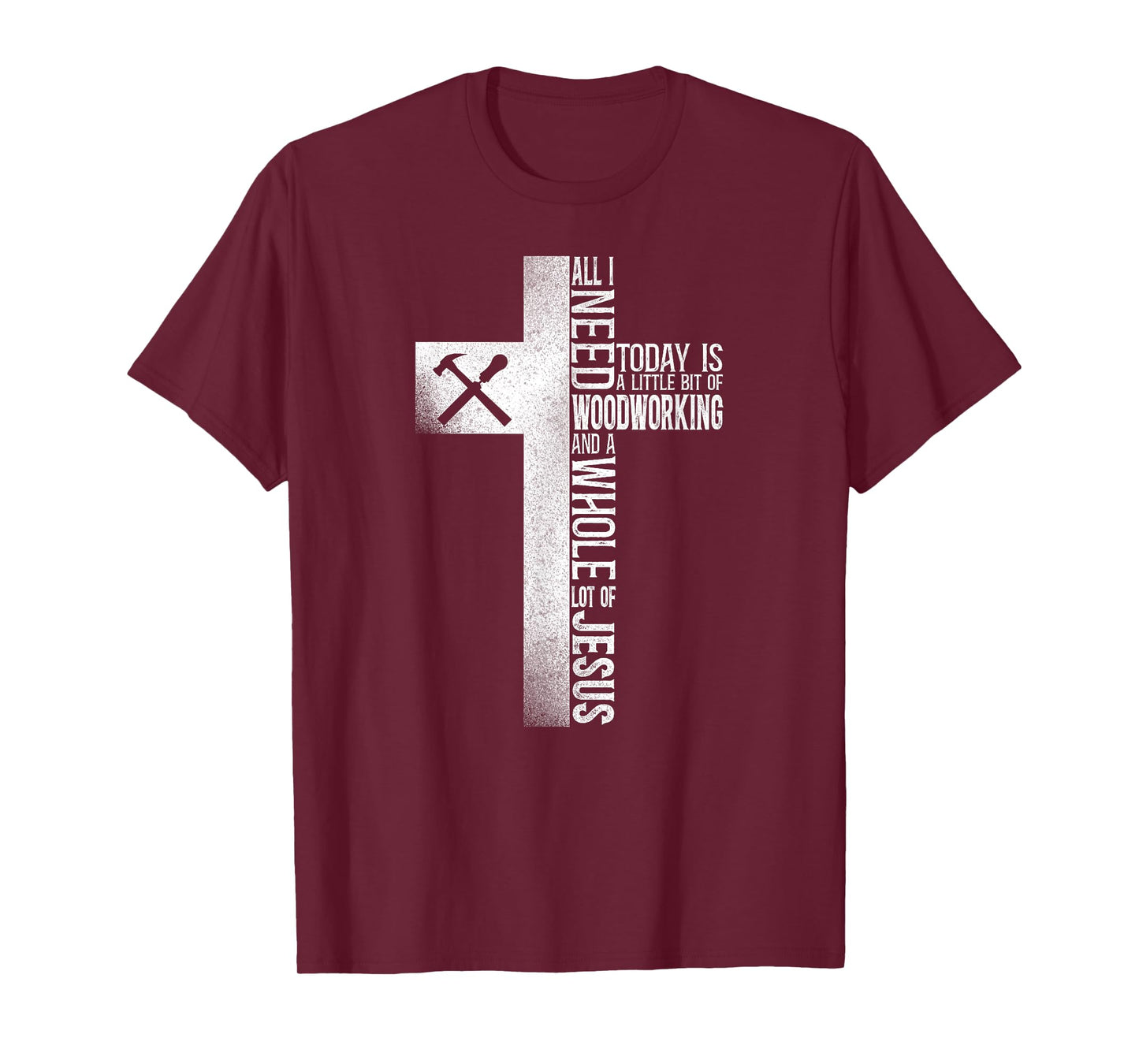 Woodworker Carpenter Tools Vintage Faith Jesus T-Shirt