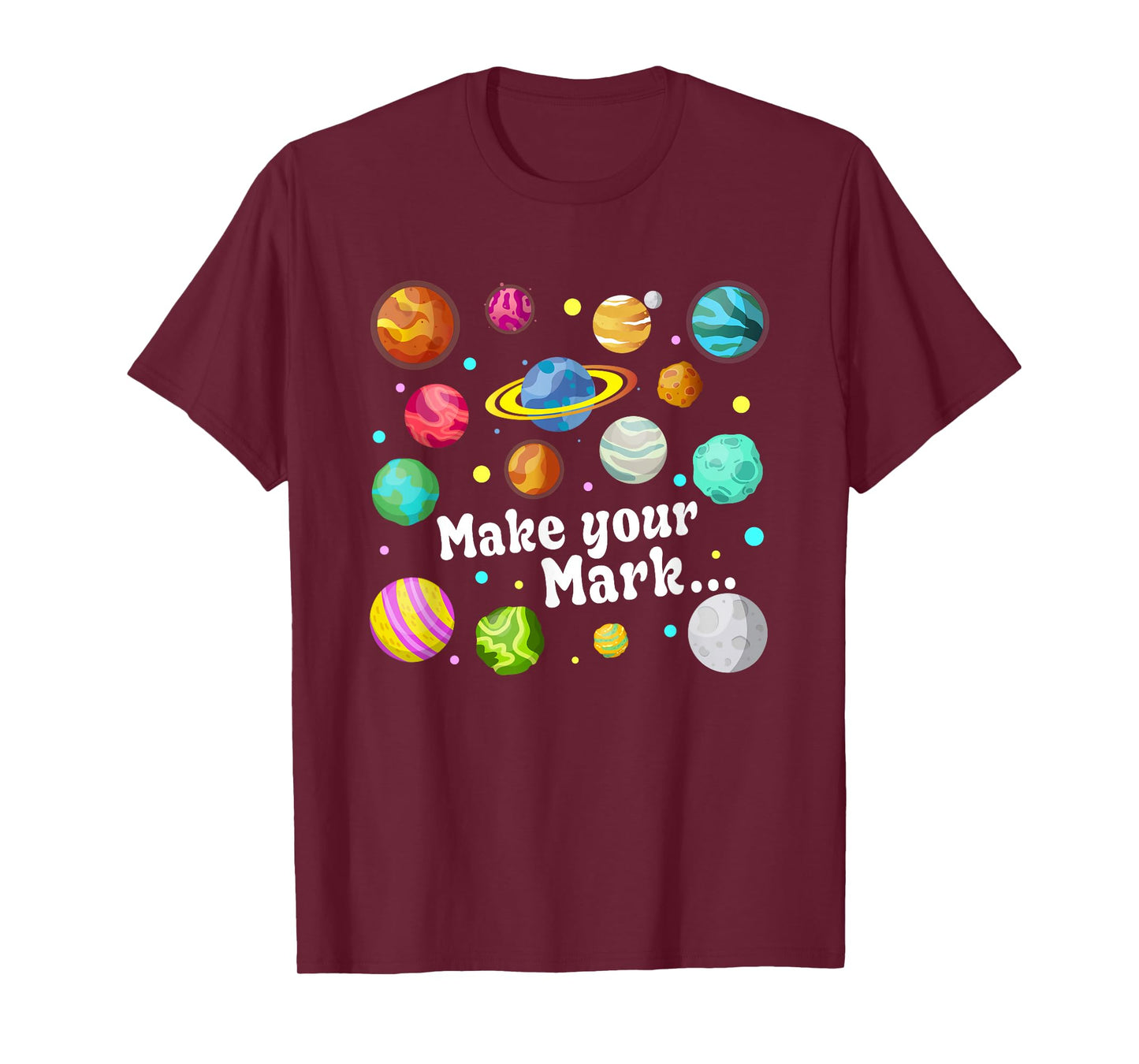 Colorful Make Your Mark Happy Dot Day Teacher Kids T-Shirt