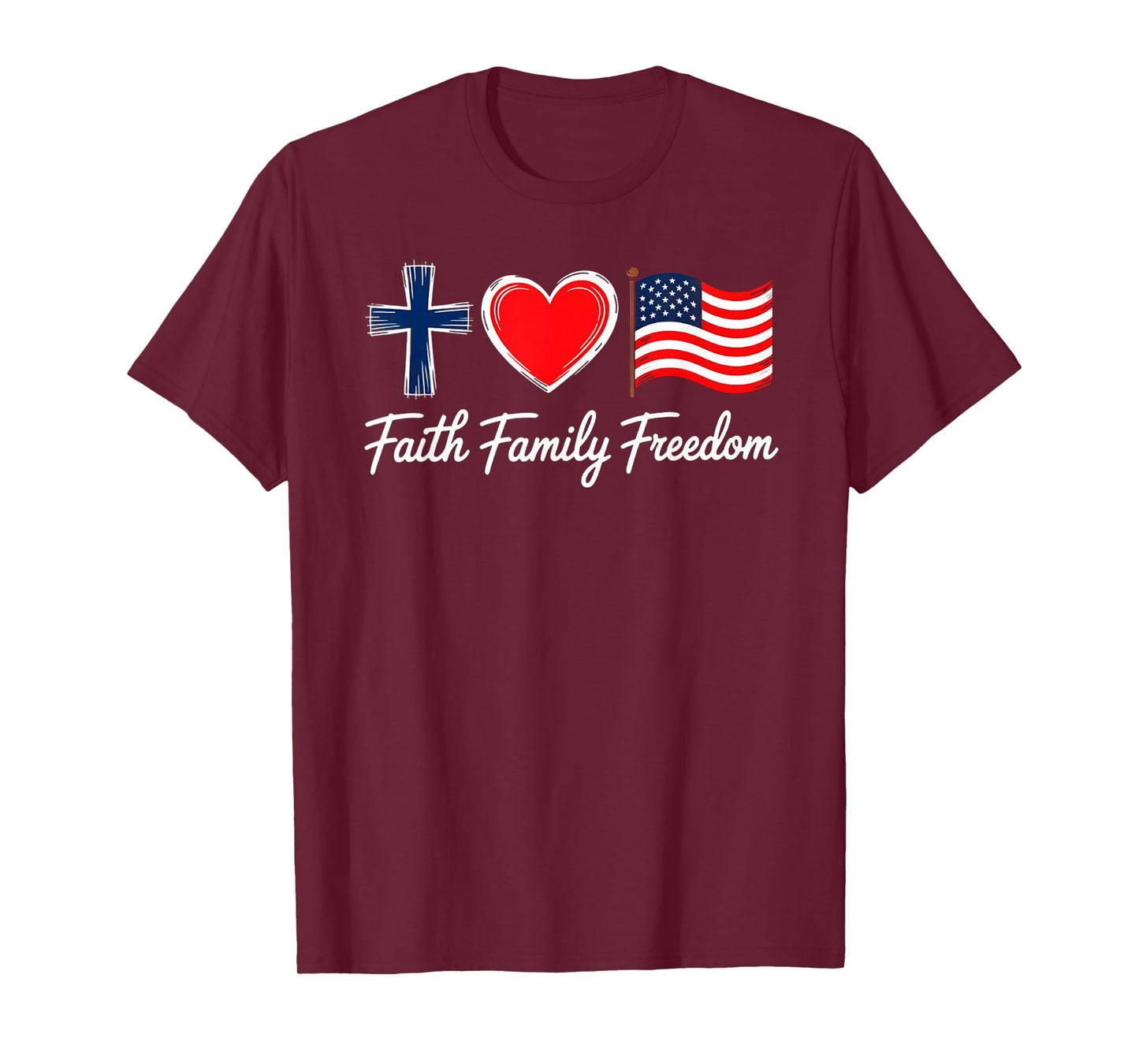Faith Family Freedom Vintage Tee T-Shirt