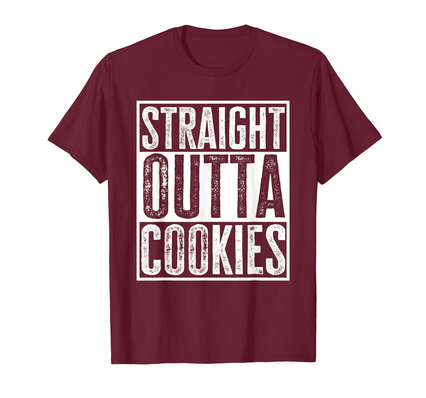 Straight Outta Cookies Funny Sarcasm Quote Vintage T-Shirt