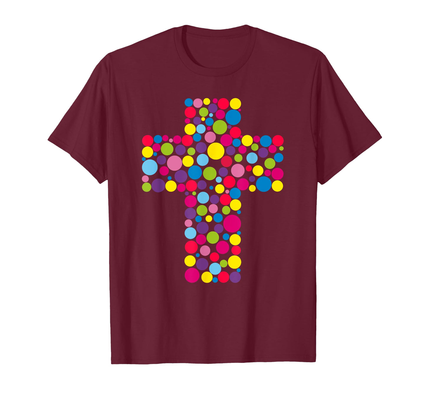 Happy Dot Day Colorful Cross For Christian Creators T-Shirt