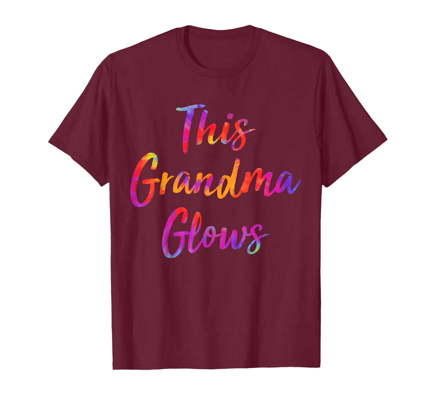 This Grandma Glows Colorful 80s 90s Happy Mothers Day T-Shirt