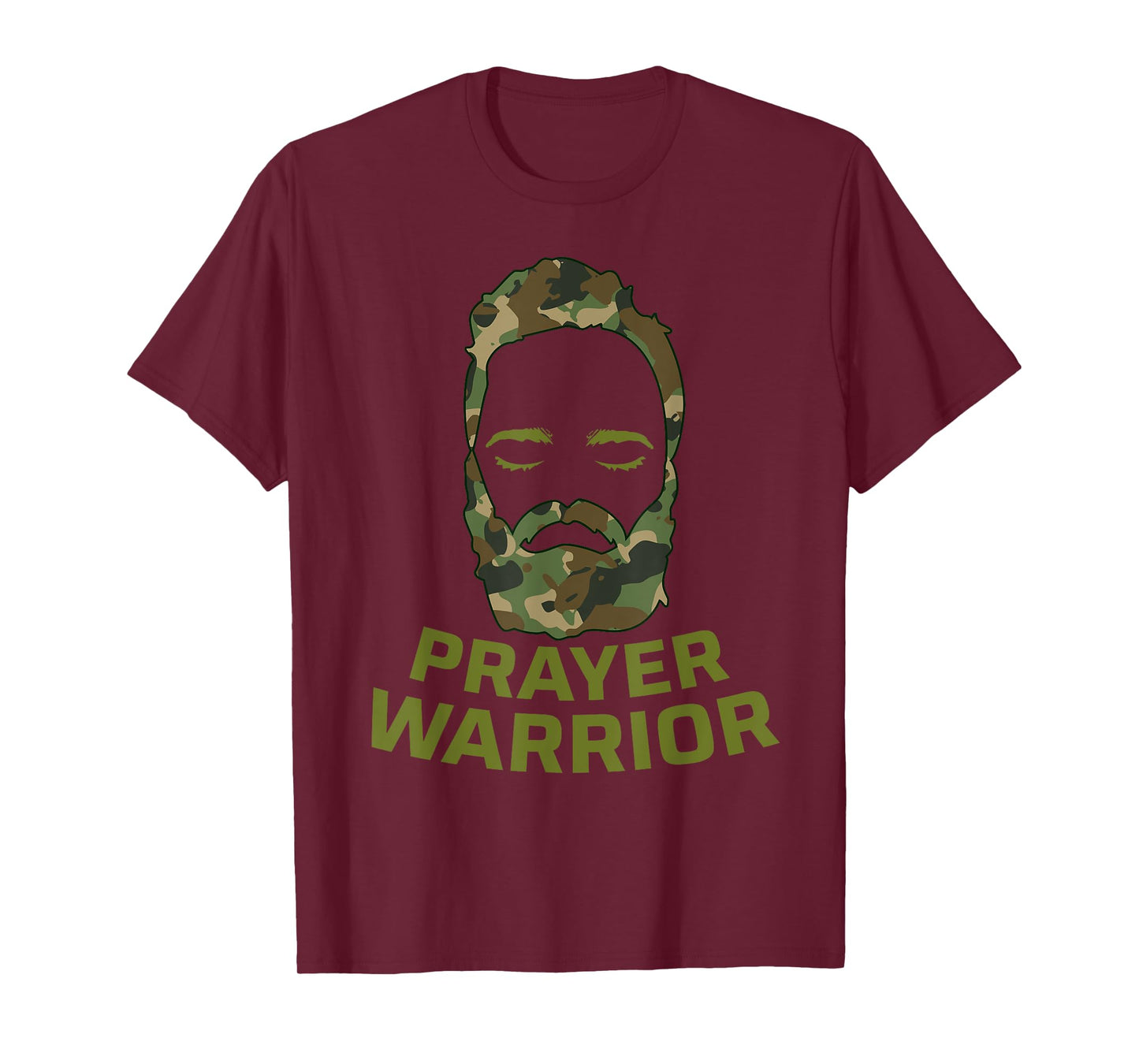 Prayer Warrior Men Camo God Jesus T-Shirt