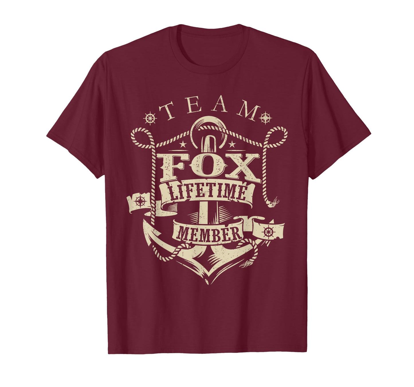 Team FOX Lifetime Member Vintage FOX Family Name T-Shirt