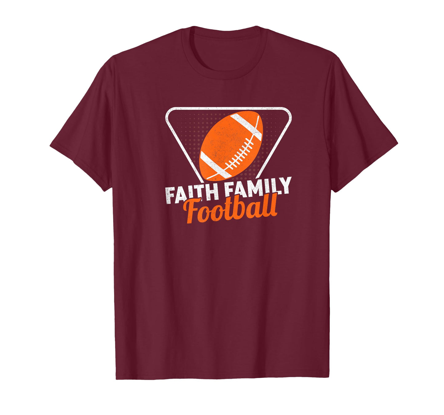 Football Family Faith Football T-Shirt