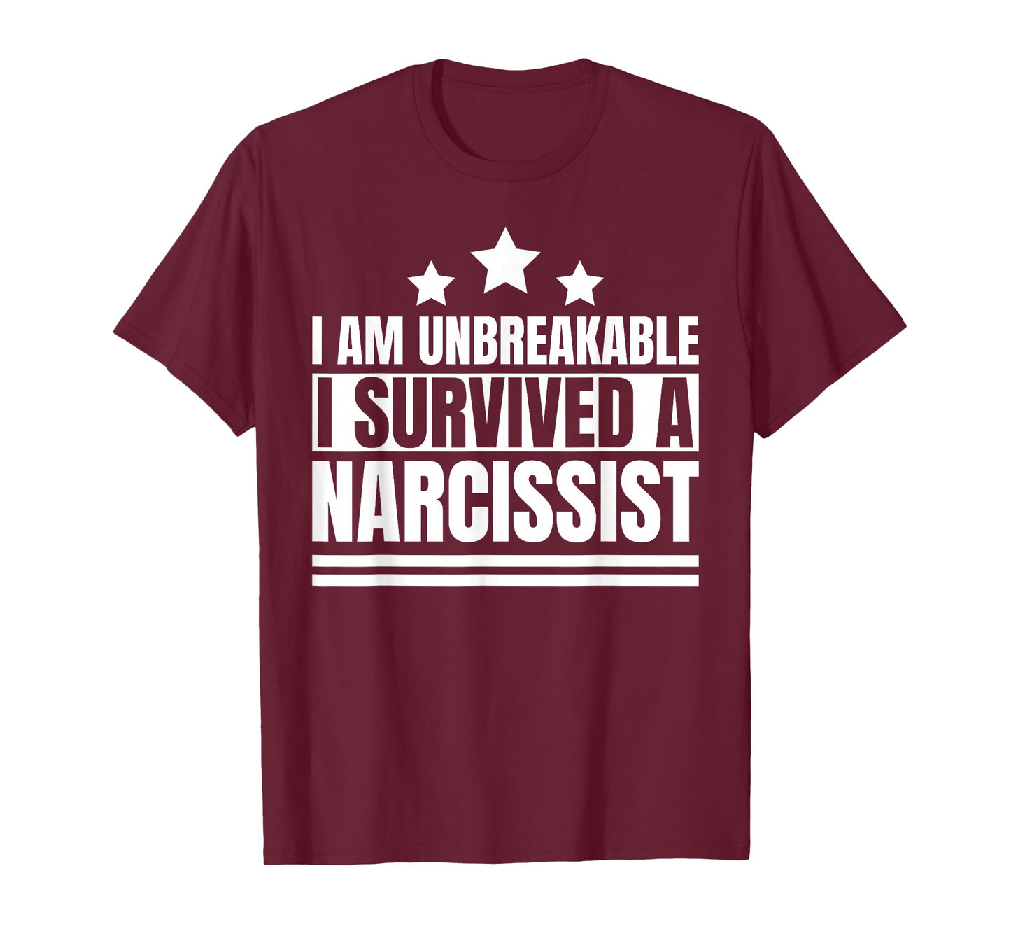 Divorced Domestic Violence Abuse Awareness Funny T I am Unbreakable I survived a Narcissist Divorce Survivor T-Shirt, Small, Black