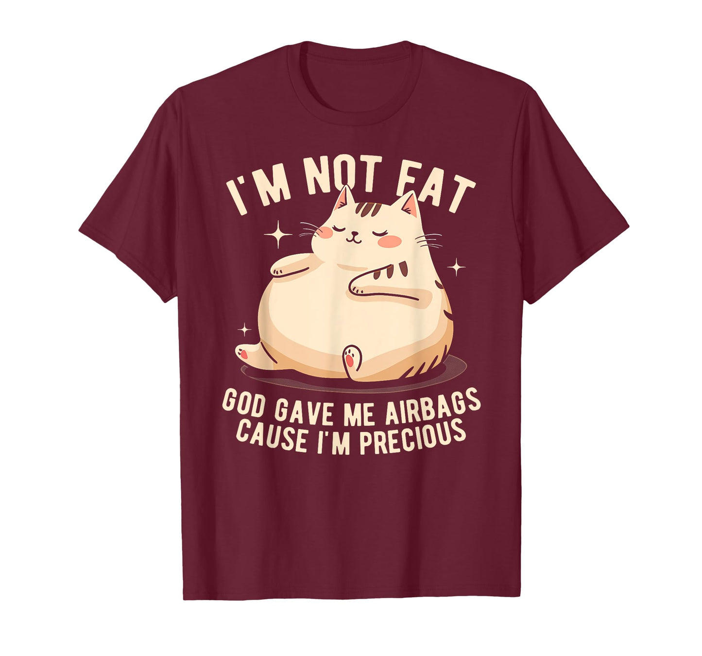 I'm Not Fat God Gave Me Airbags Funny Fat-Cat Precious T-Shirt
