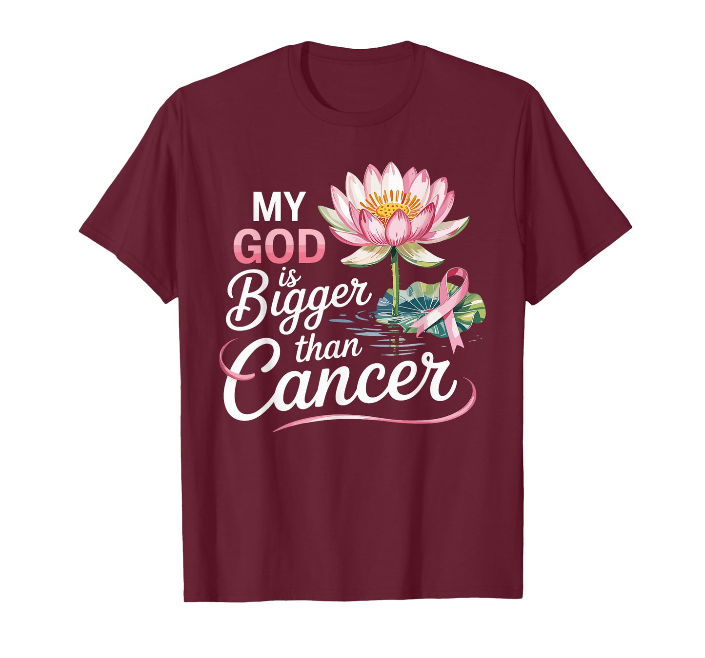 My God is Bigger Than Cancer Faith Inspiration T-Shirt