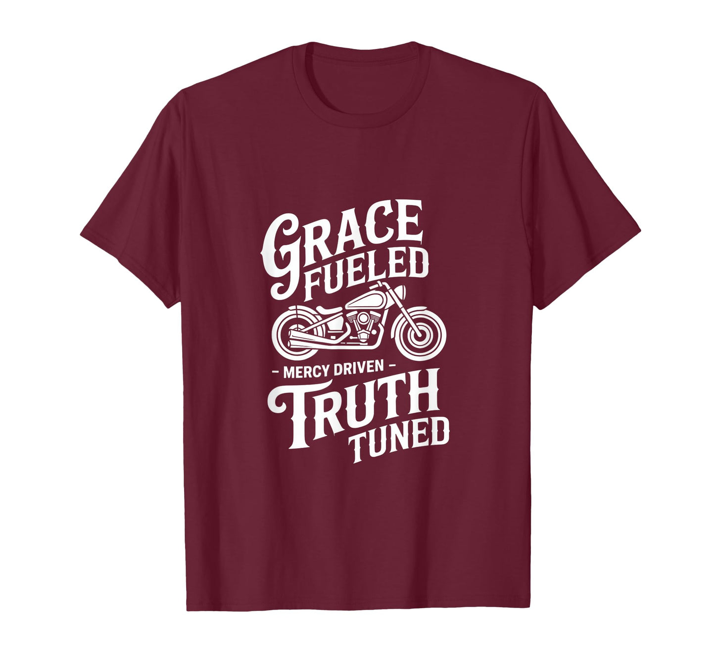 Christian Biker Grace Fueled Truth Tuned T-Shirt