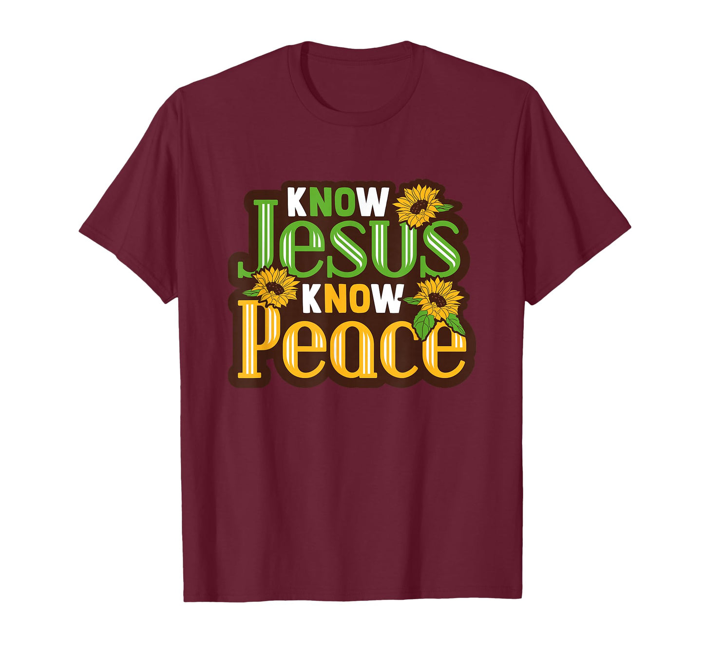 Biblicial Bible "No Jesus No Peace" Christ for Bible Student T-Shirt