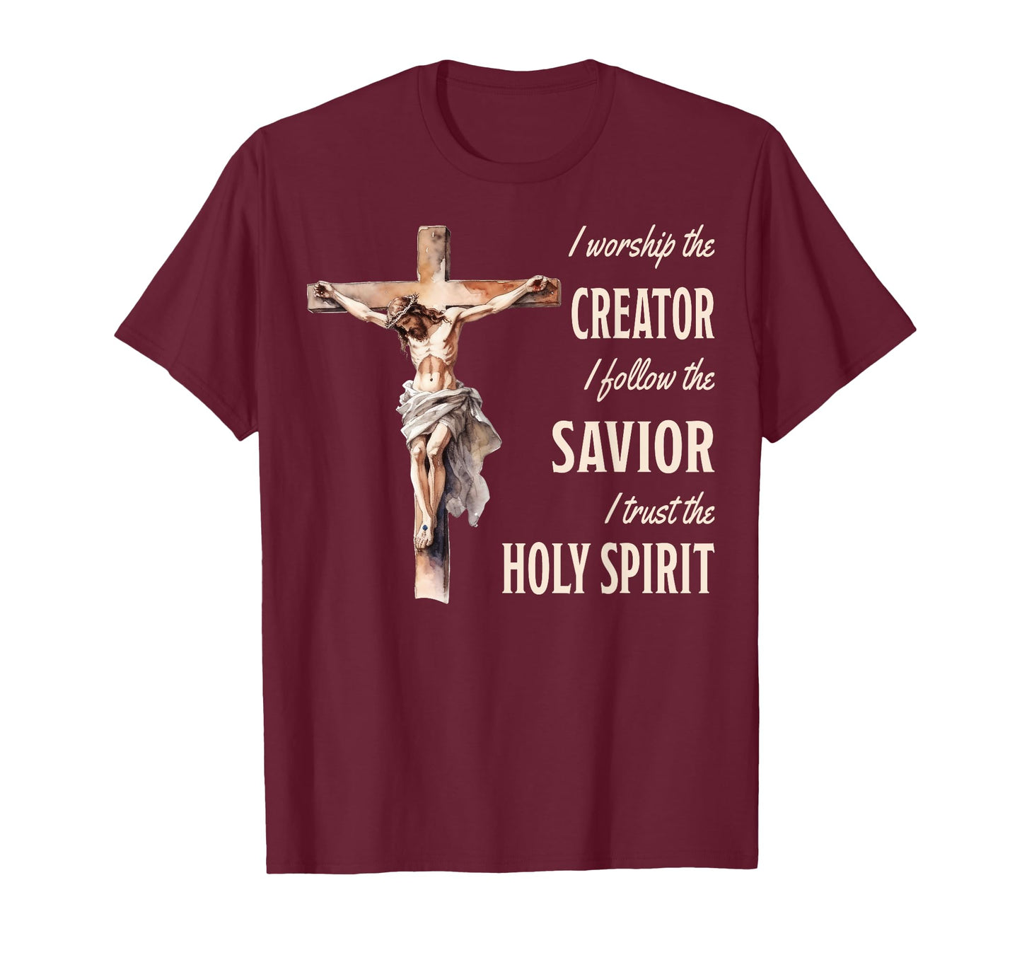 I Follow The Savior Jesus On The Cross Christian T-Shirt