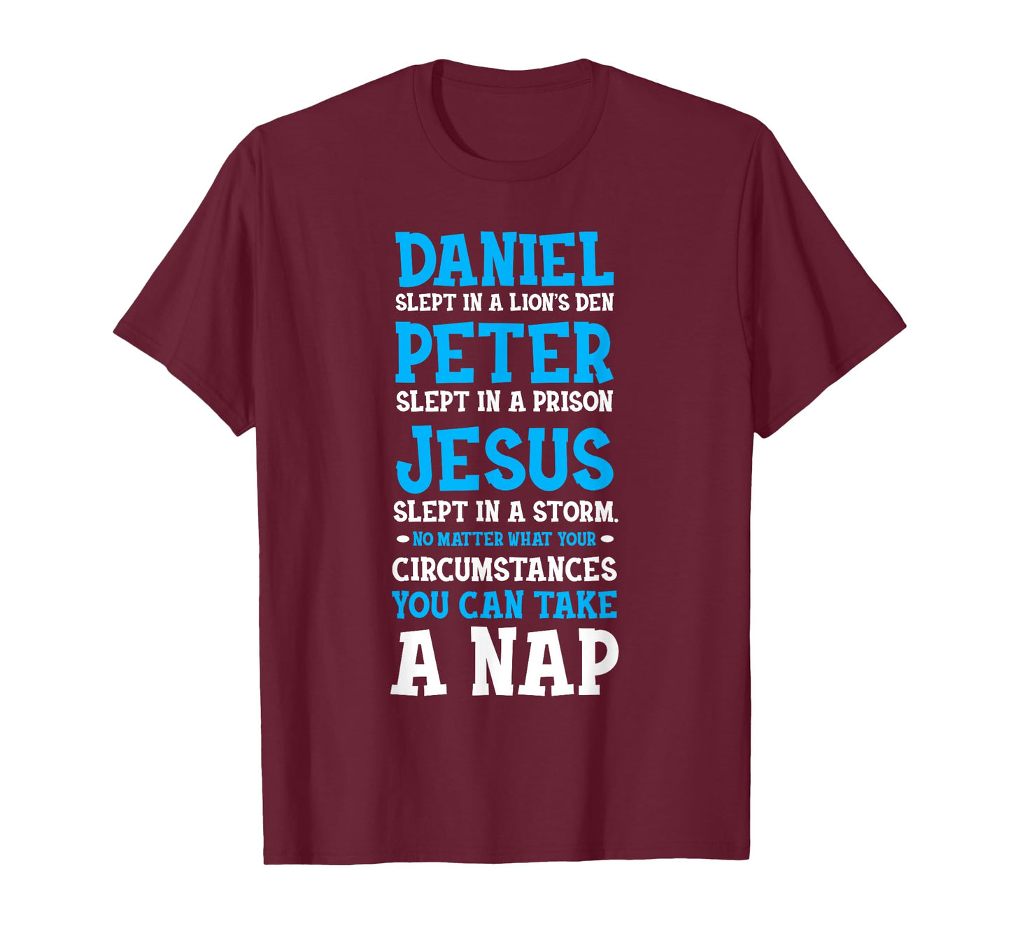 Funny Nap Lovers Sleeping Jesus Napping Gift Christian Humor T-Shirt