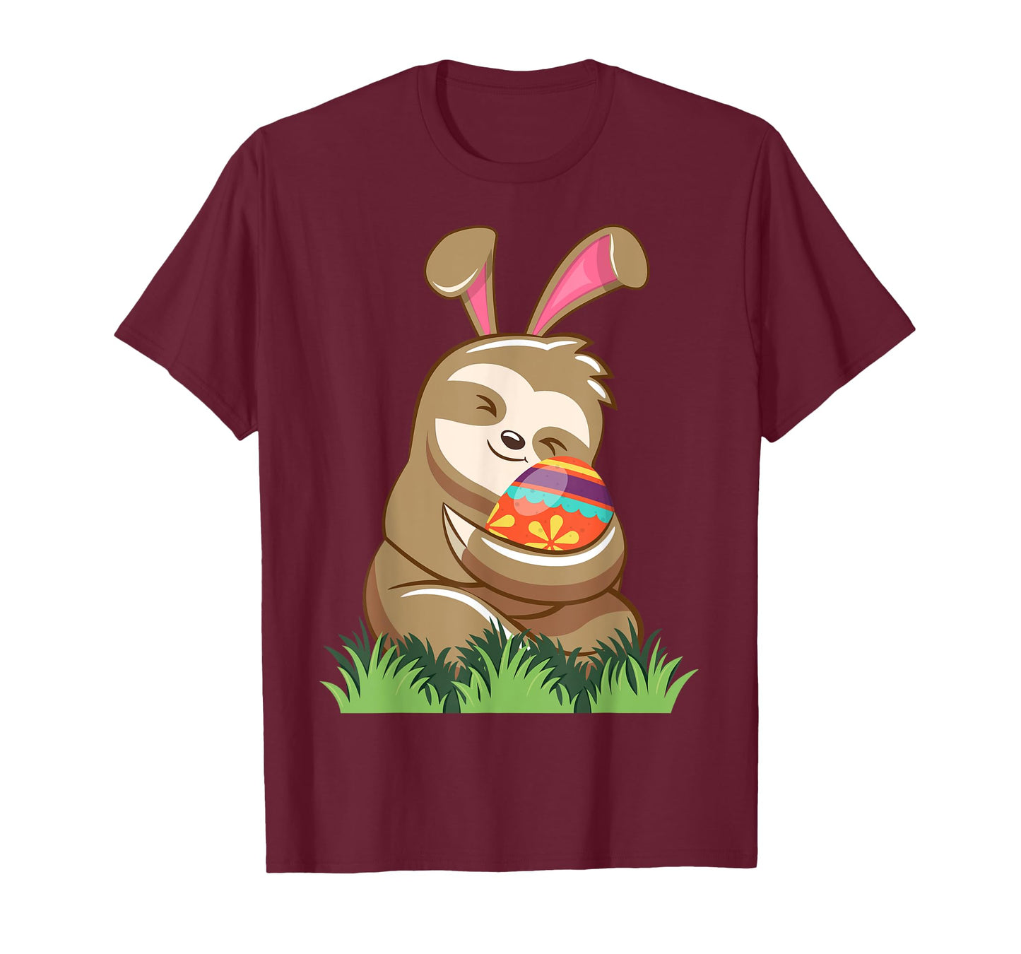Easter Sloth Bunny Tee Easter Basket Eggs Hunting Sloth T-Shirt