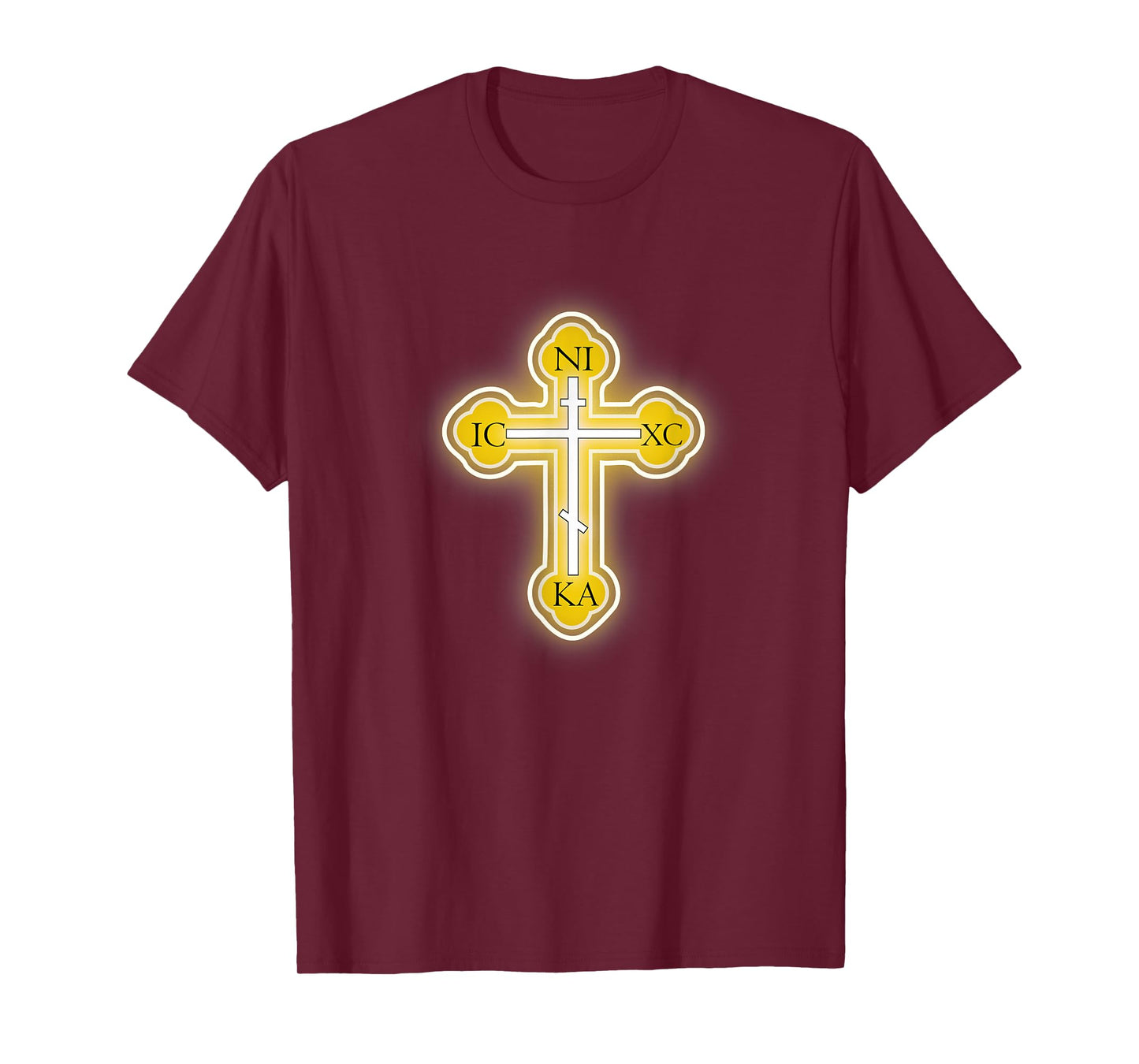 Russian Greek Christian Gift Easter Orthodox Cross T-Shirt