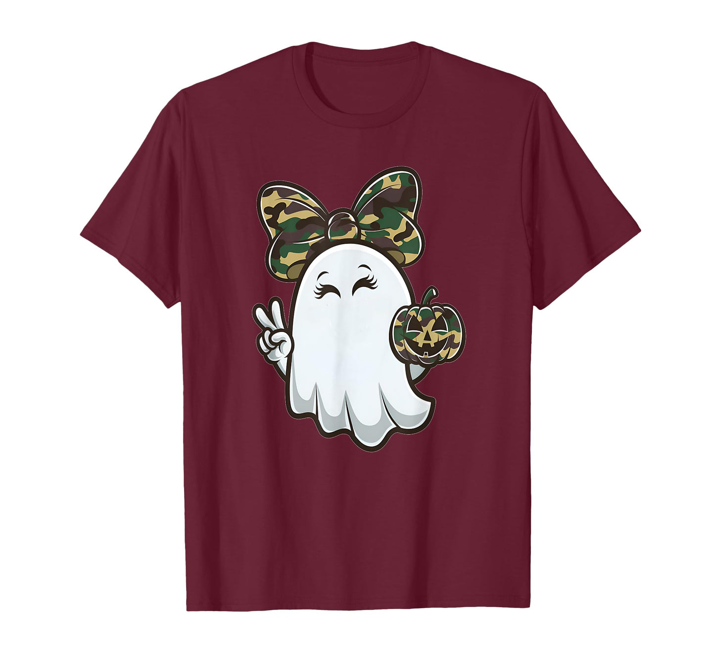 Funny Hello Hunting Season Halloween Camouflage Camo Ghost T-Shirt