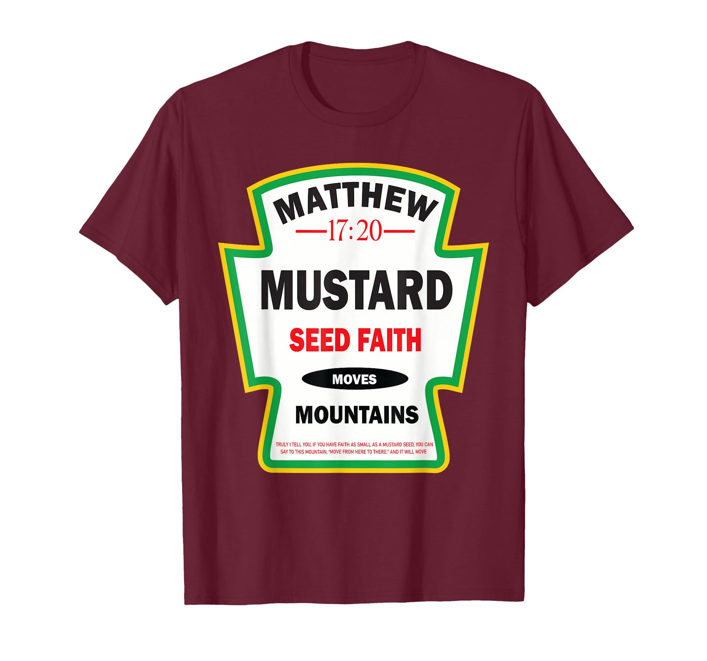 Mustard Christian Faith Funny Christian Gifts T-Shirt