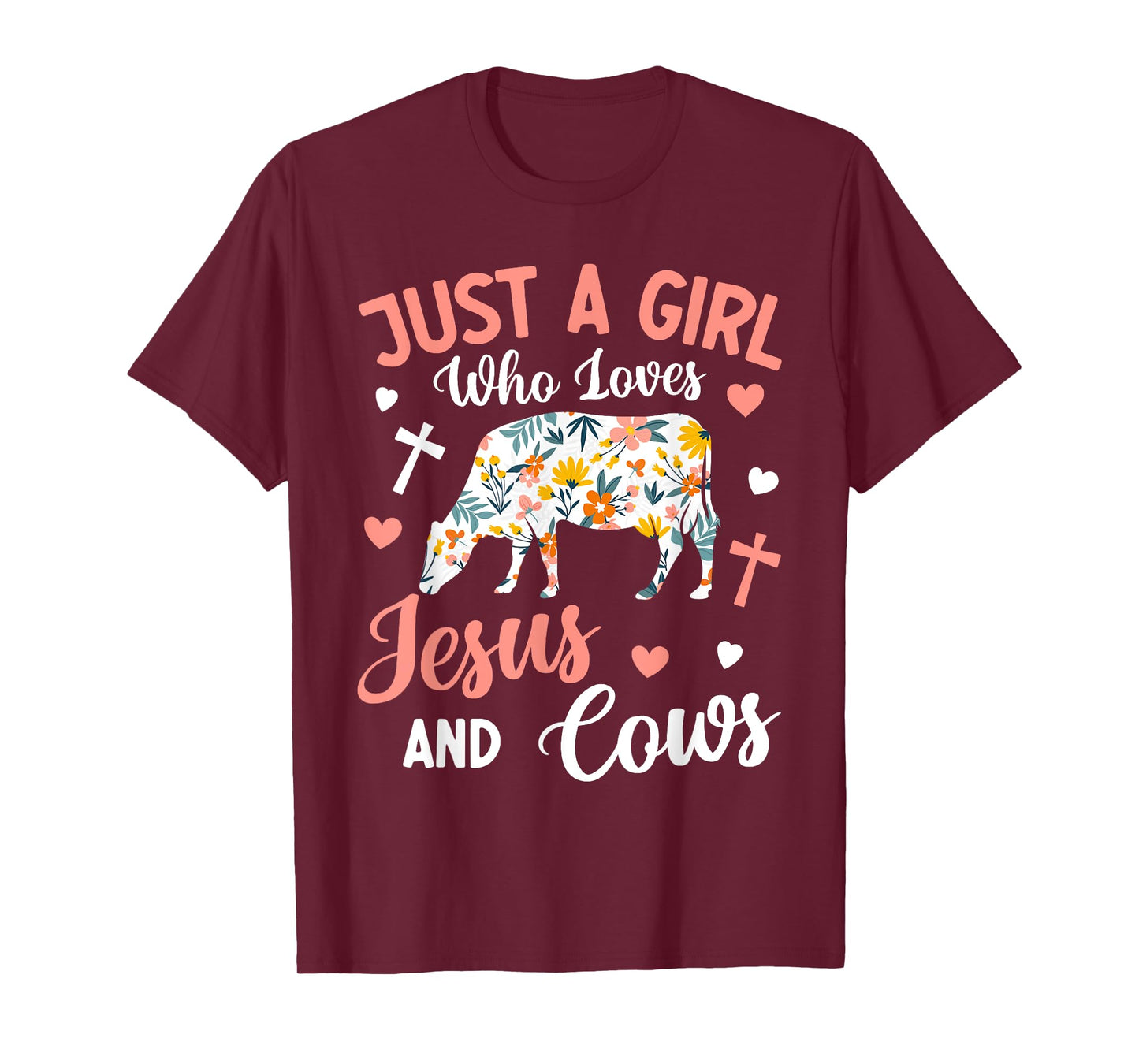Just a Girl Who Loves Jesus and Cows: Faithful Farming T-Shirt