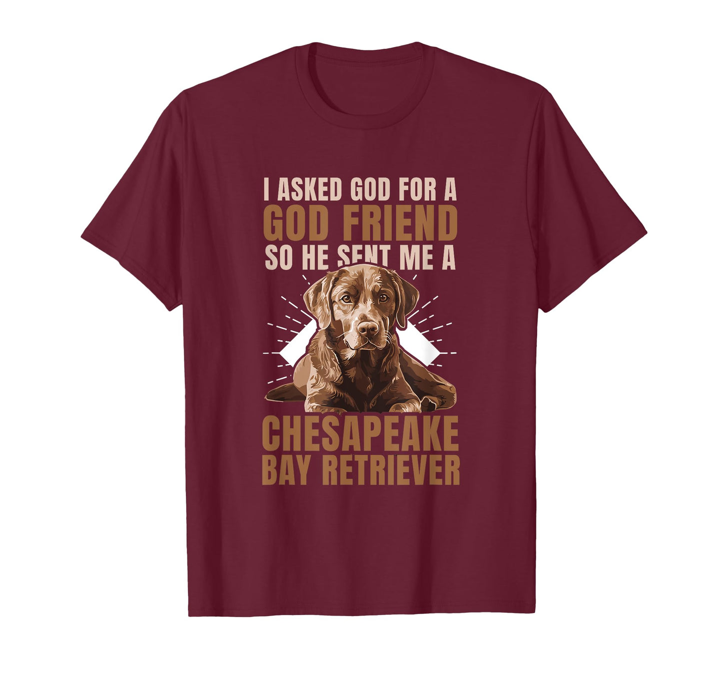 God Sent Me A Chesapeake Bay Retriever Dog Owner T-Shirt
