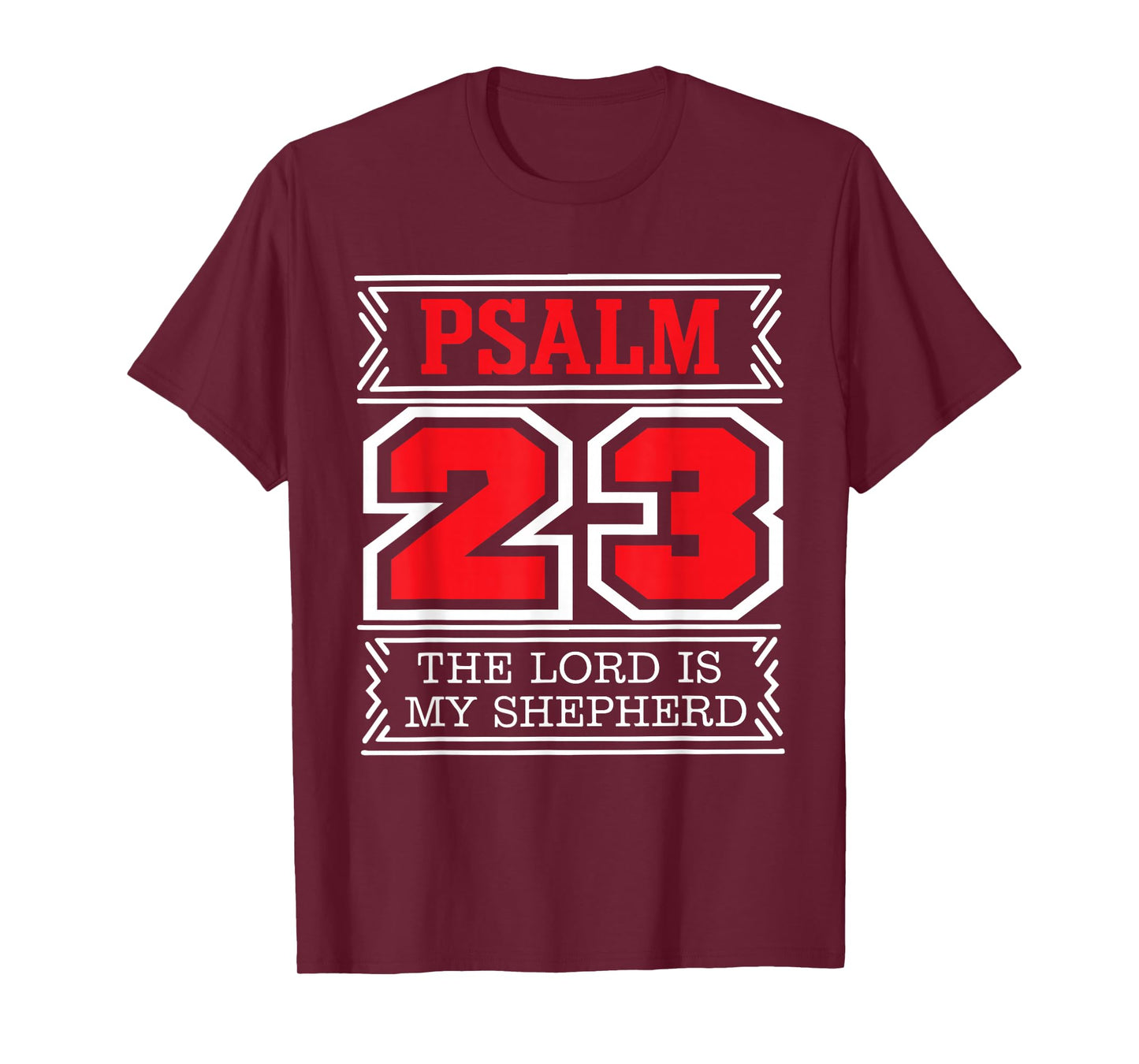 The Lord is My Shepherd Psalm 23 Christian Bible Verse Tee T-Shirt