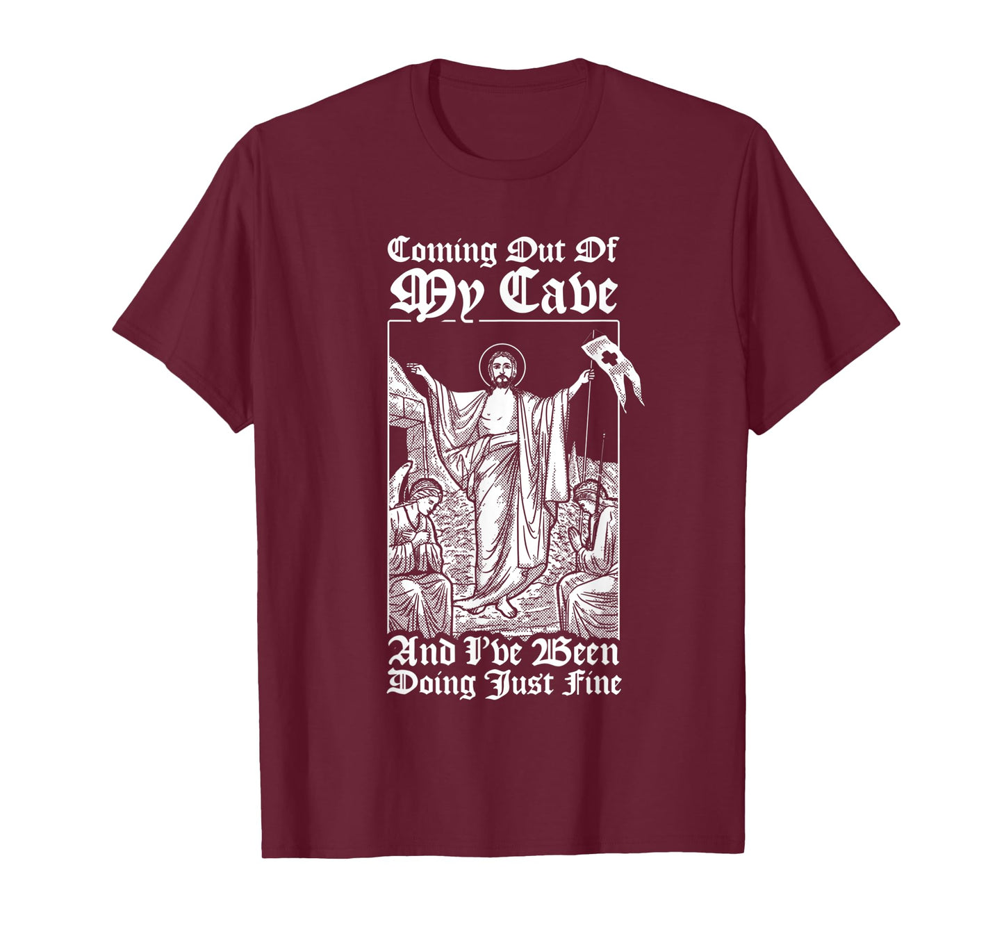 Coming Out Of My Cave Jesus - Christian Easter Meme T-Shirt