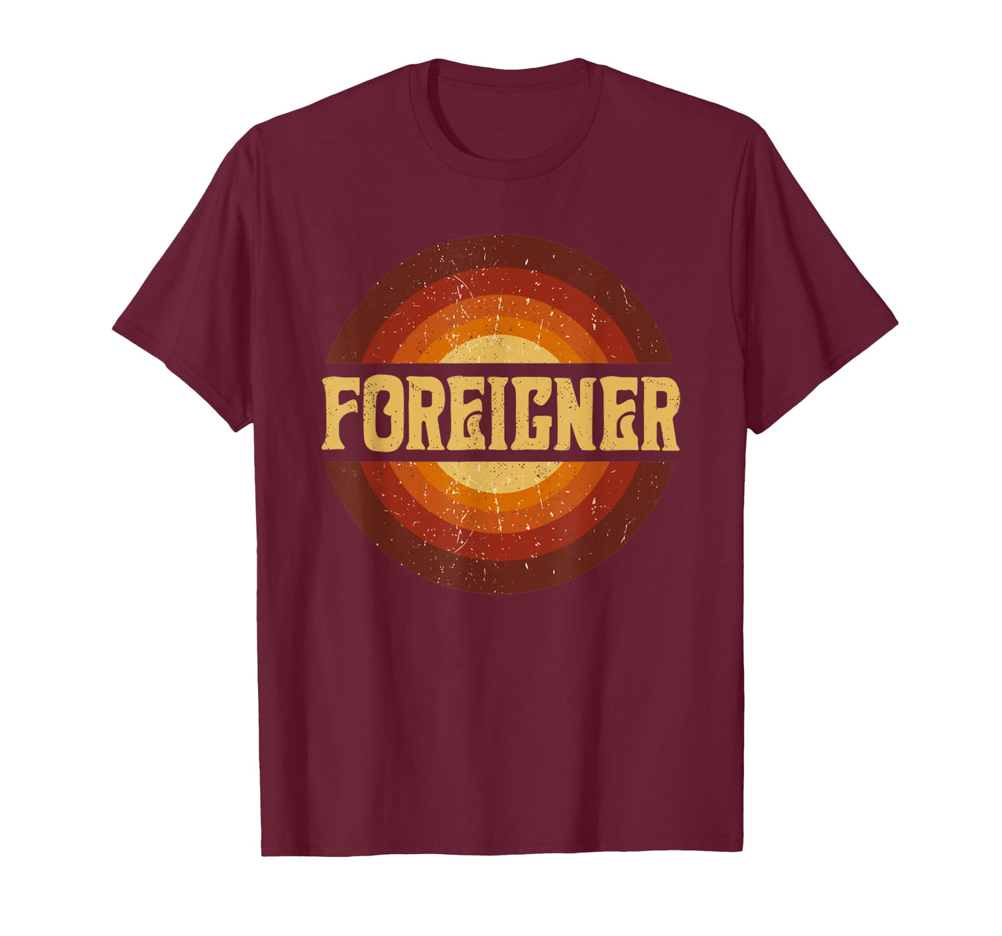 Proud To Foreigner Be Personalized Name Styles 80s Vintage T-Shirt