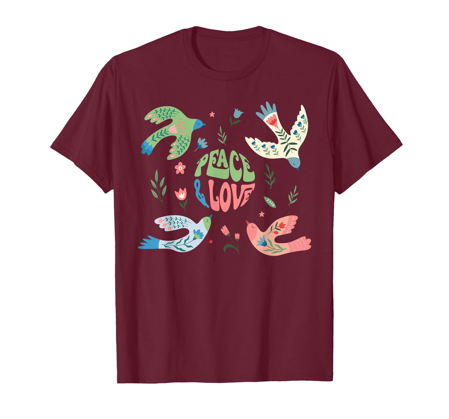 Groovy World Peace Day Peace Bird International Day of Peace T-Shirt