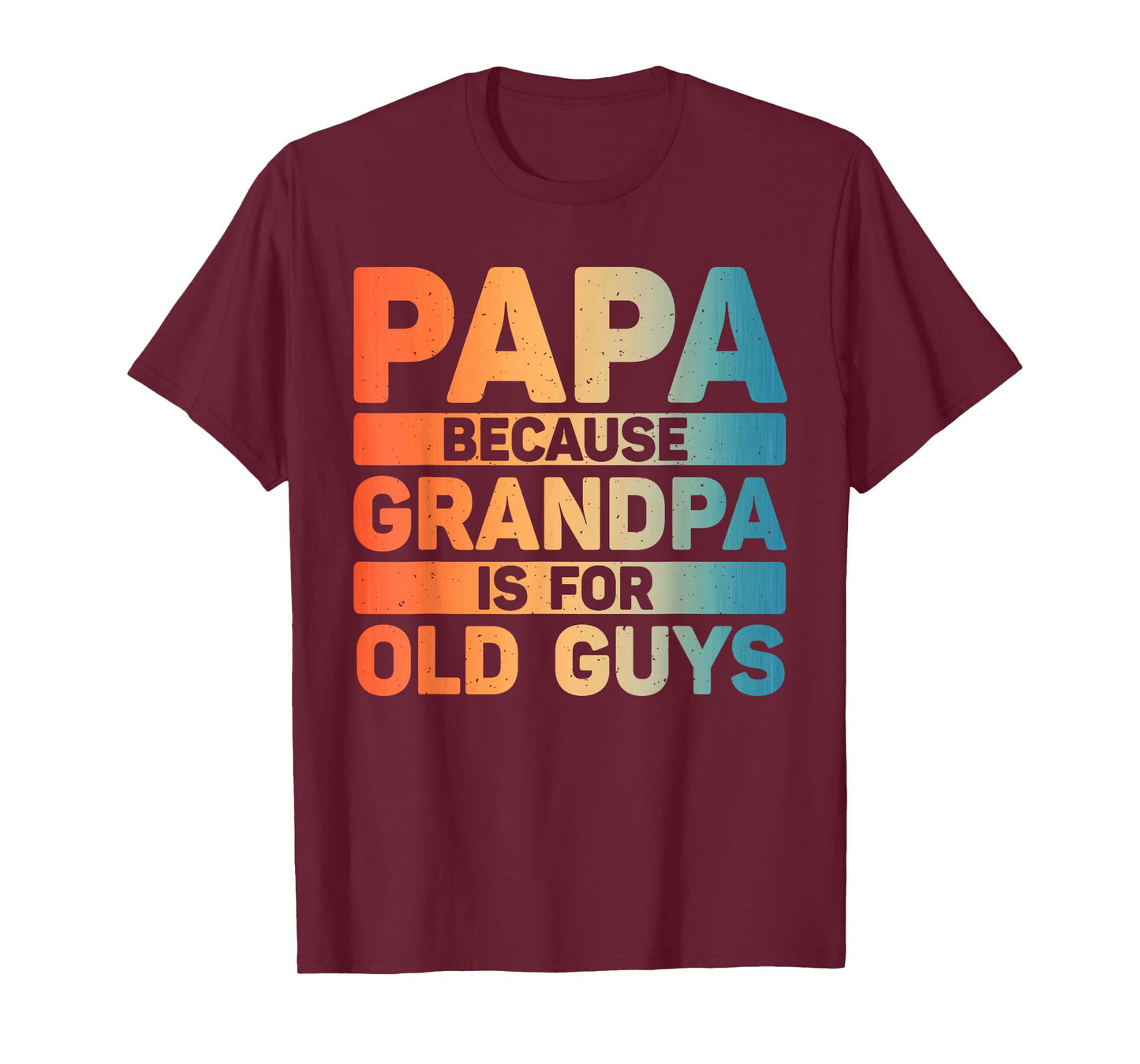 Papa Art for Grandpa Men from Grandkids Father's Day Papa T-Shirt