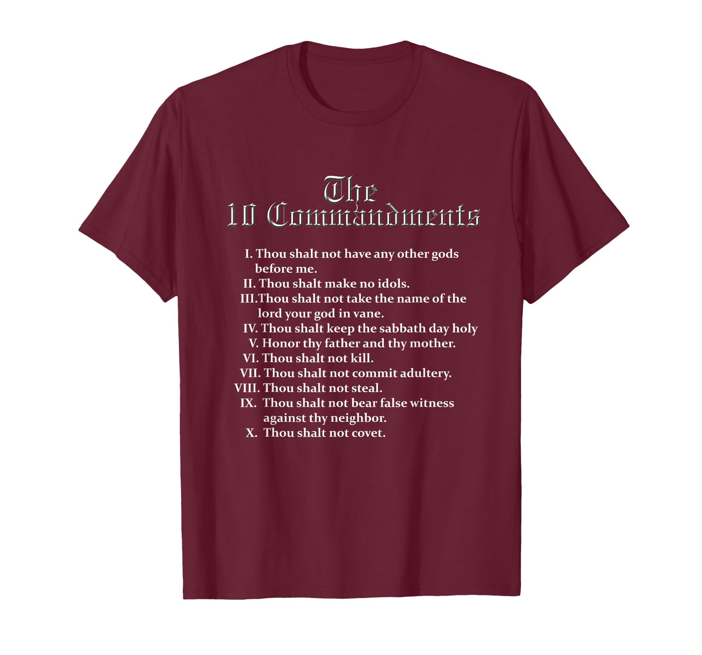 10 Commandments T-Shirt