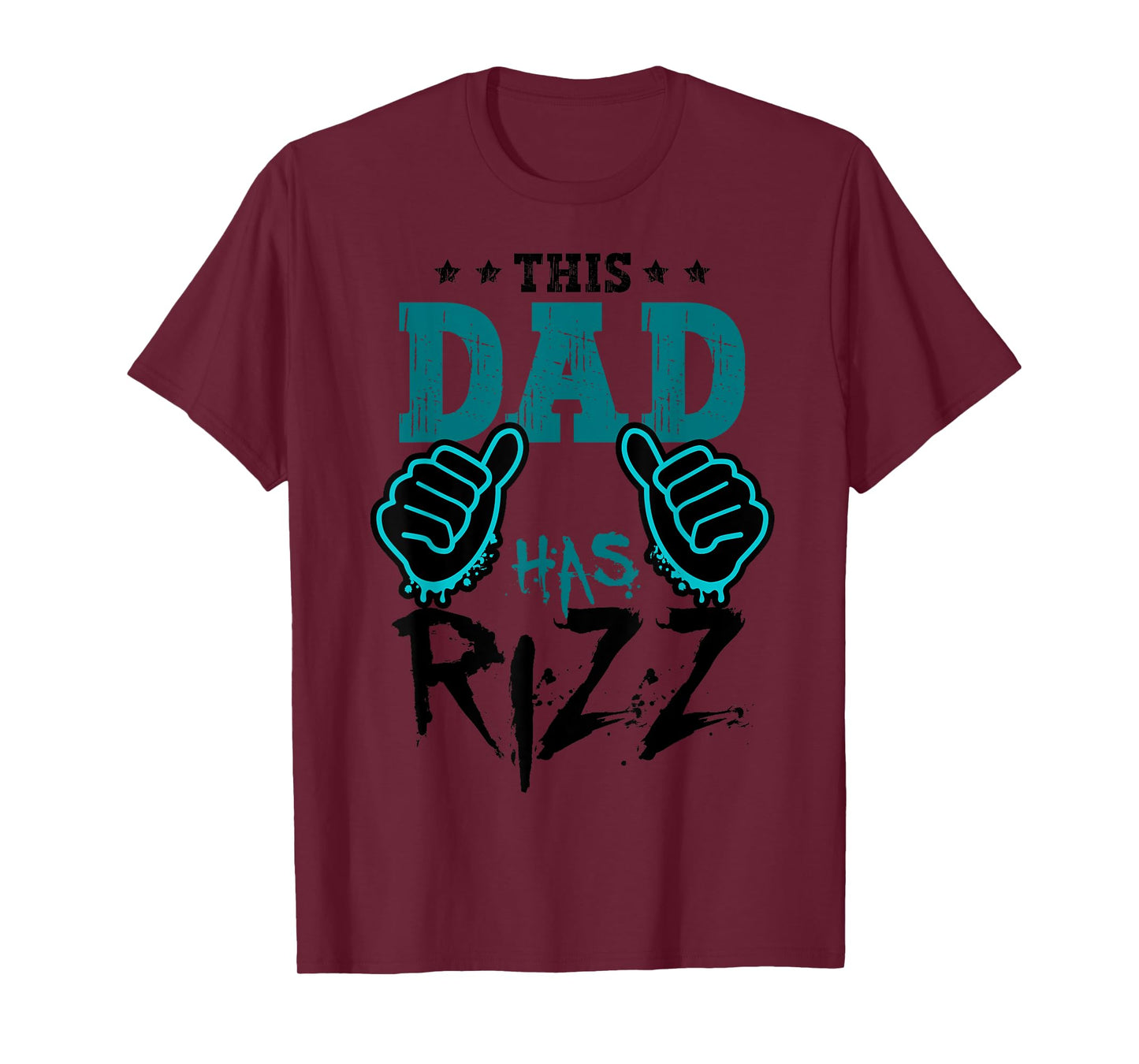 This Dad Has Rizz Meme Funny Rizzler Daddy Fathers Day T-Shirt