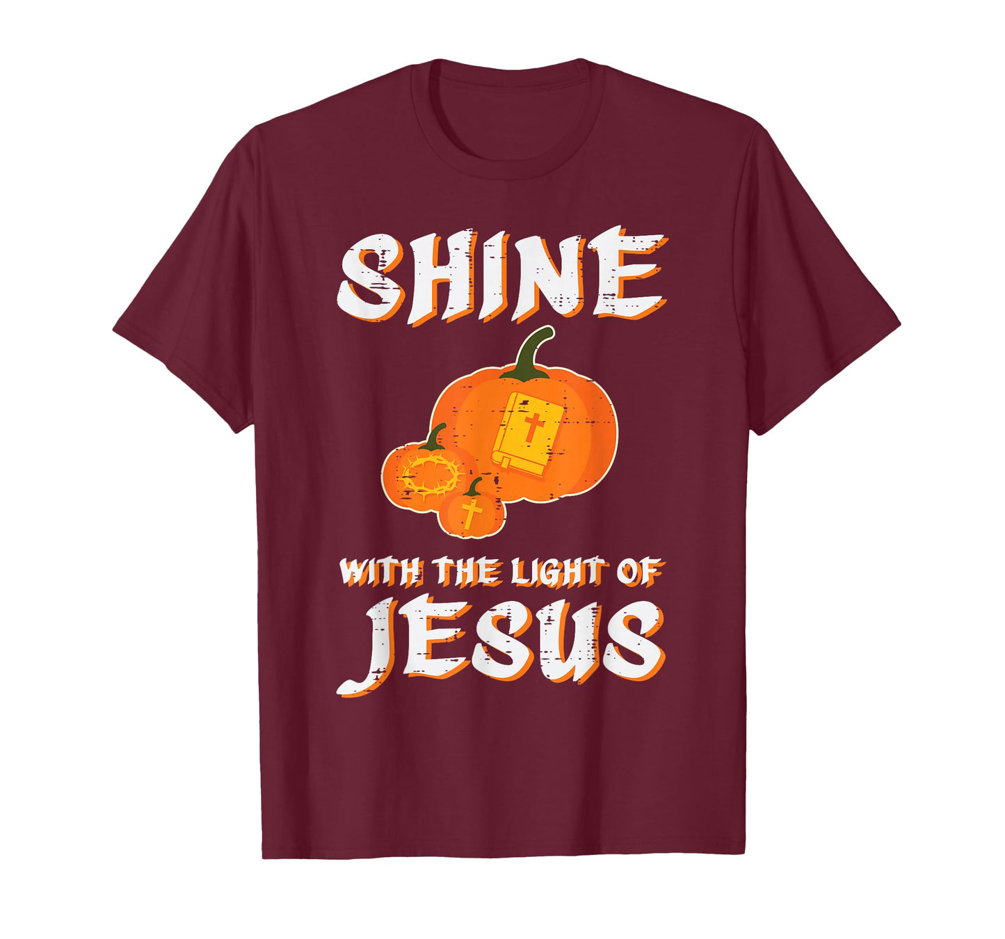 Halloween Christian Shine Light Jesus Costume Men Women Kids T-Shirt
